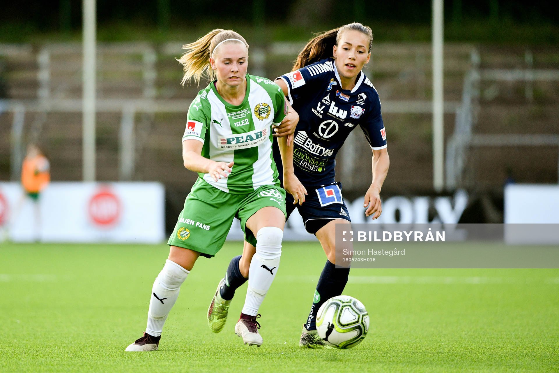 Hammarbys Emma Jansson och Linköpings Elin Landström
