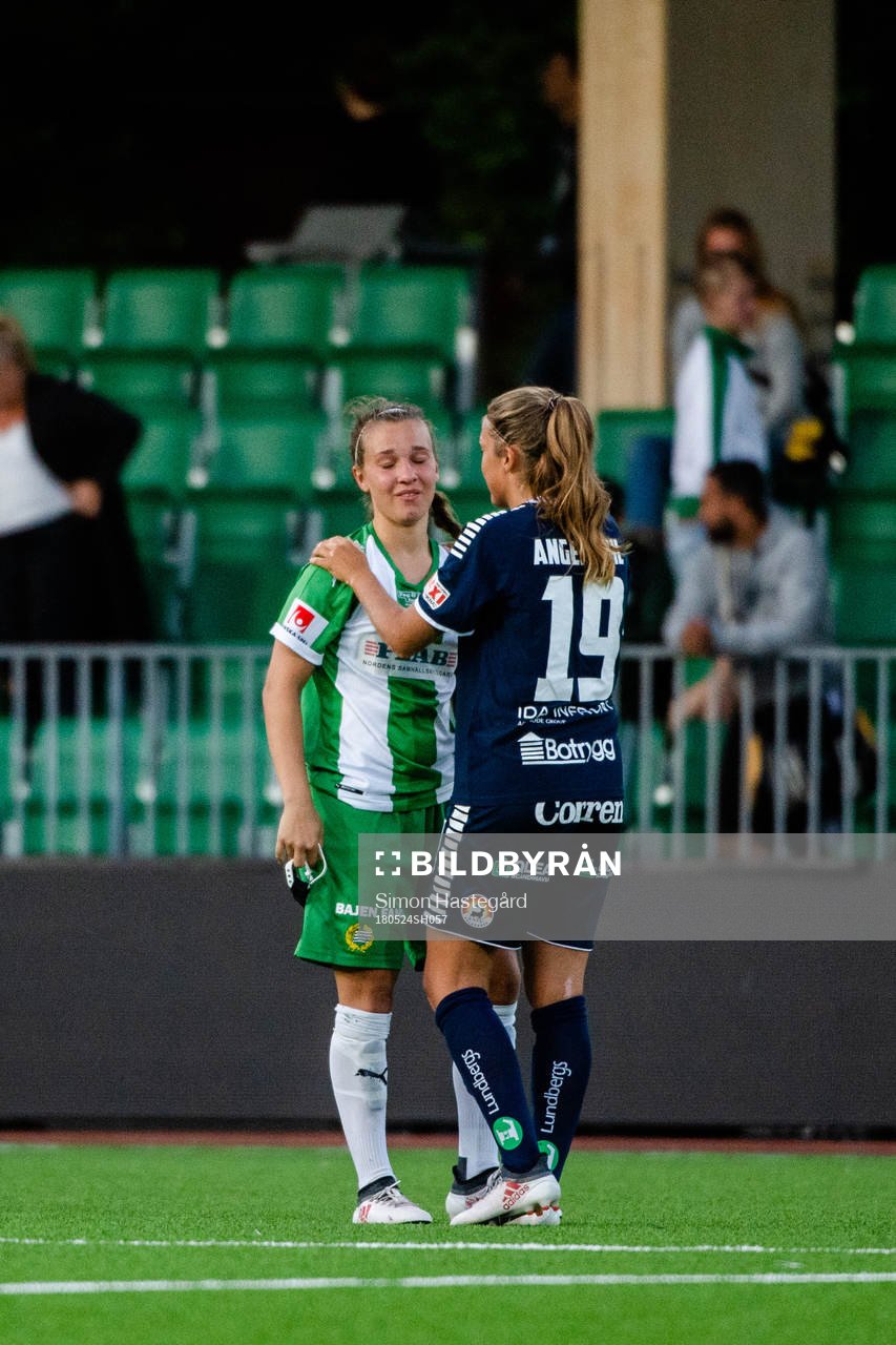 Hammarbys Julia Zigiotti Olme och Linköpings Filippa