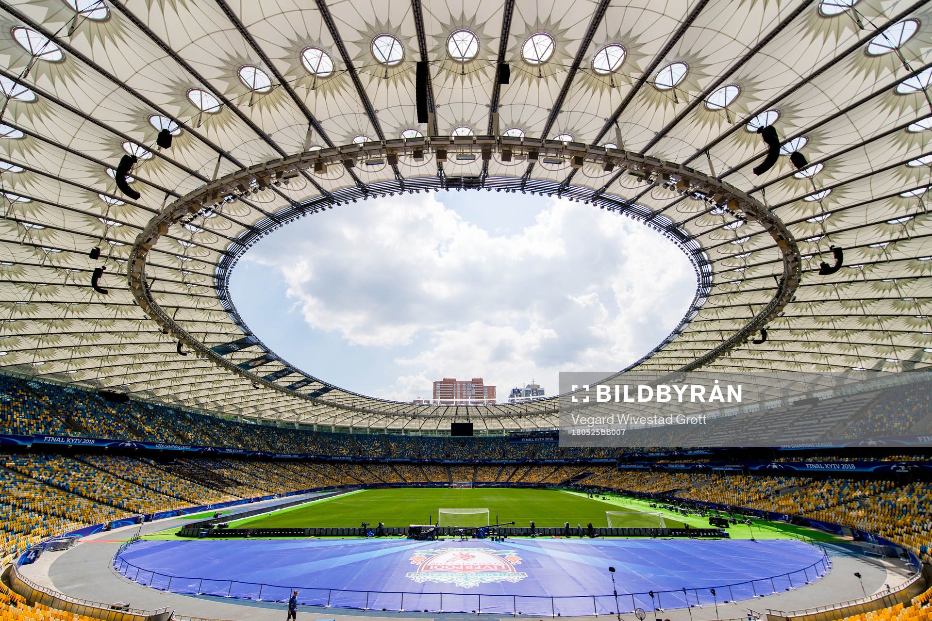General interior view of the NSC Olimpiyskiy stadium