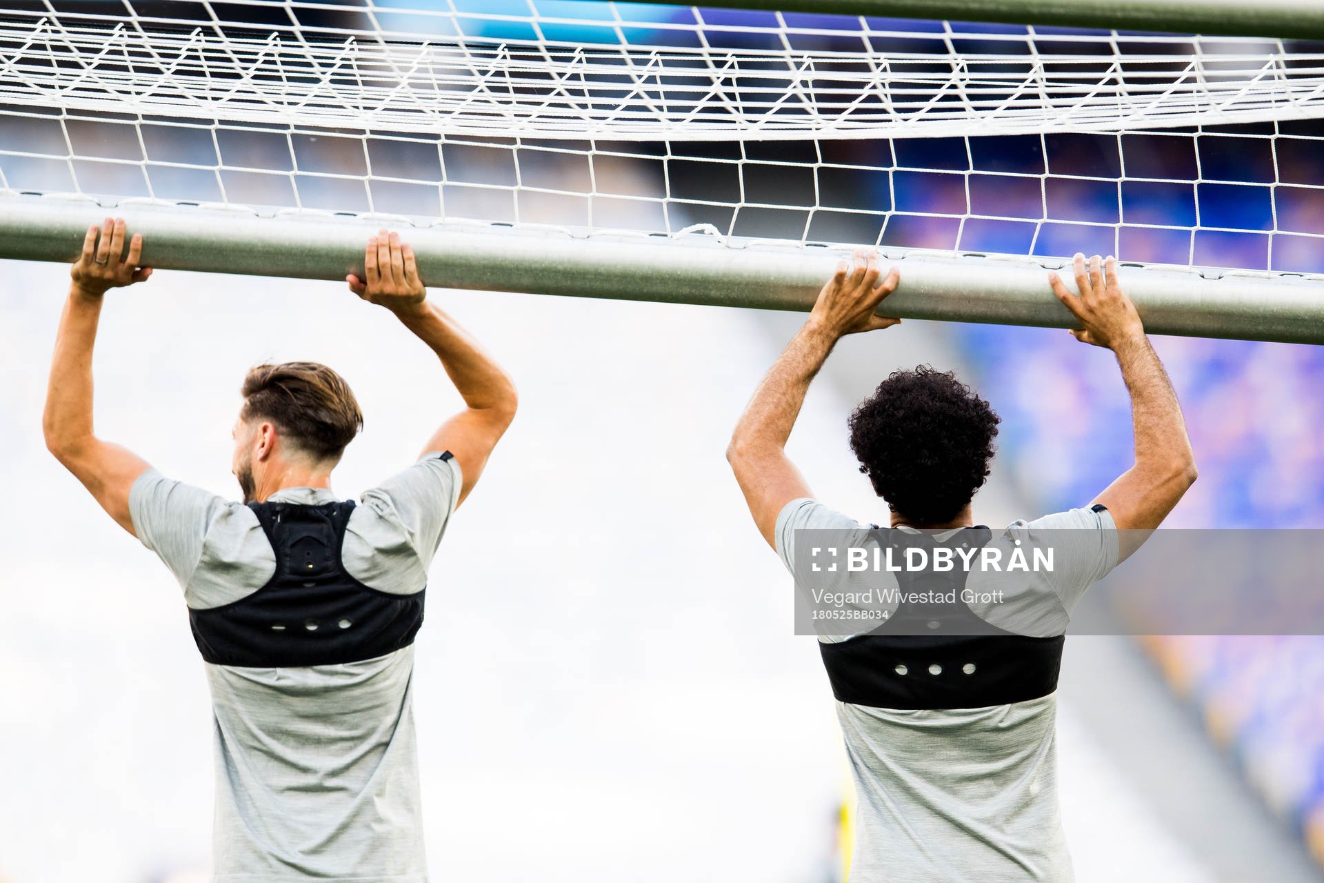 Adam Lallana and Mohamed Salah of Liverpool