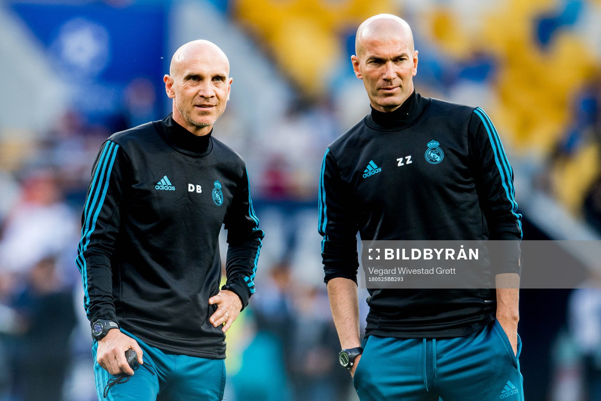 David Bettoni, assistant coach of Real Madrid, and Zinedine
