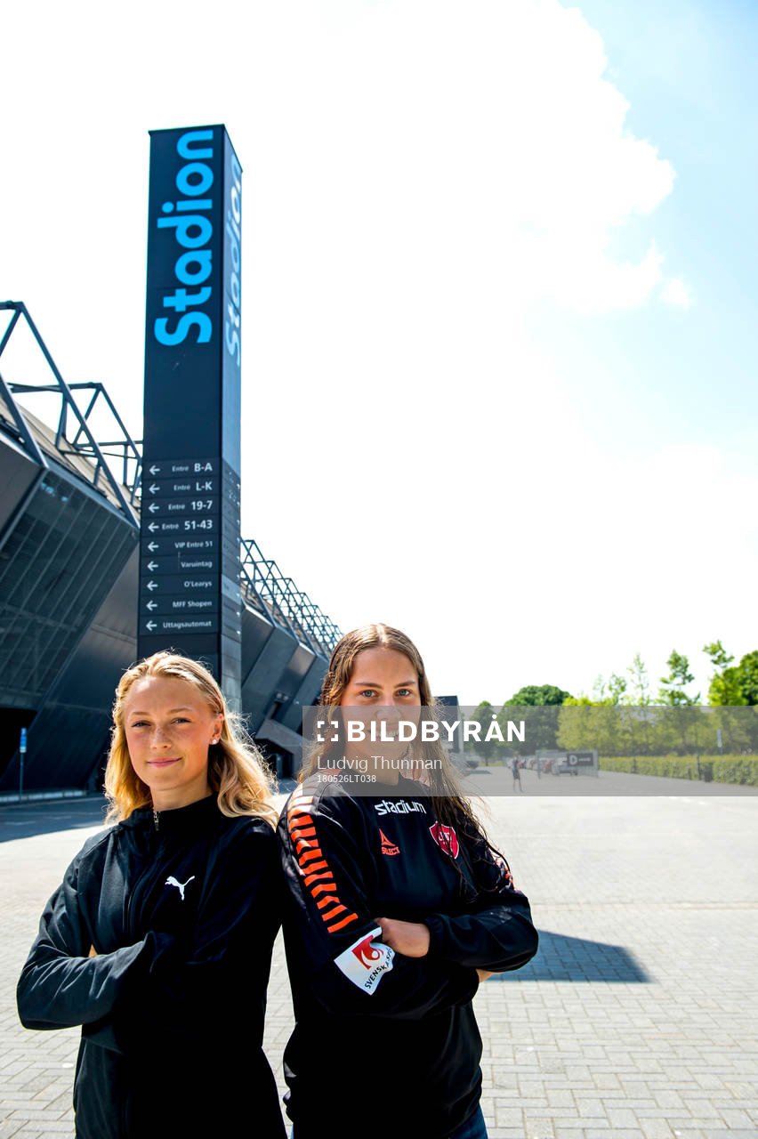 Rosengårds Hanna Bennison och Limhamn Bunkeflos Elisa Lang
