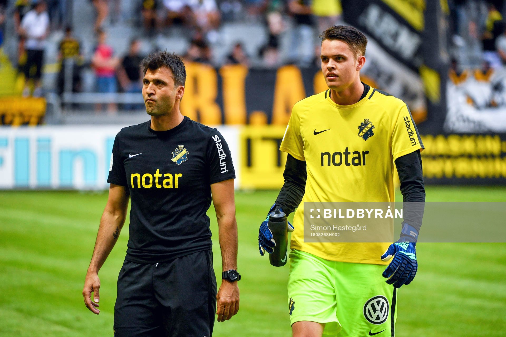 s målvaktstränare Kyriakos Stamatopoulos och målvakt