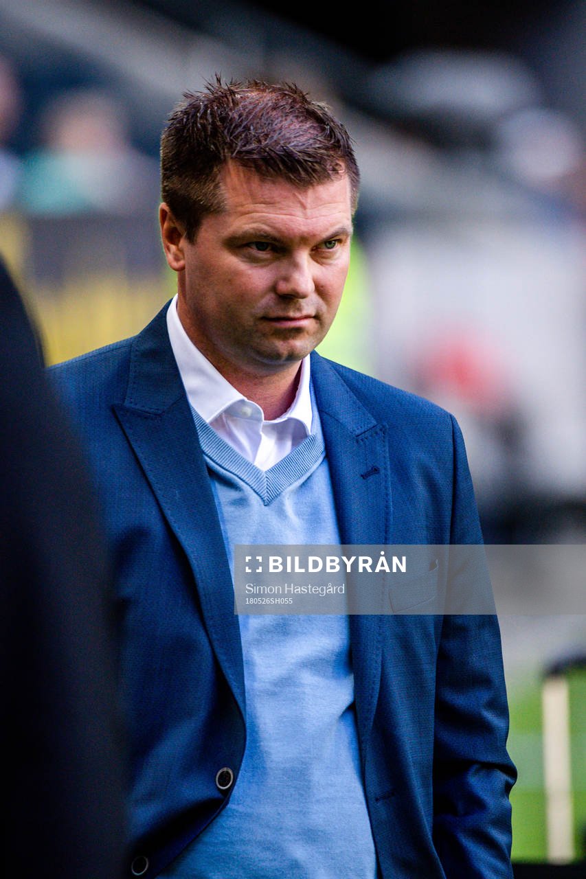 Norrköpings tränare Jens Gustafsson före