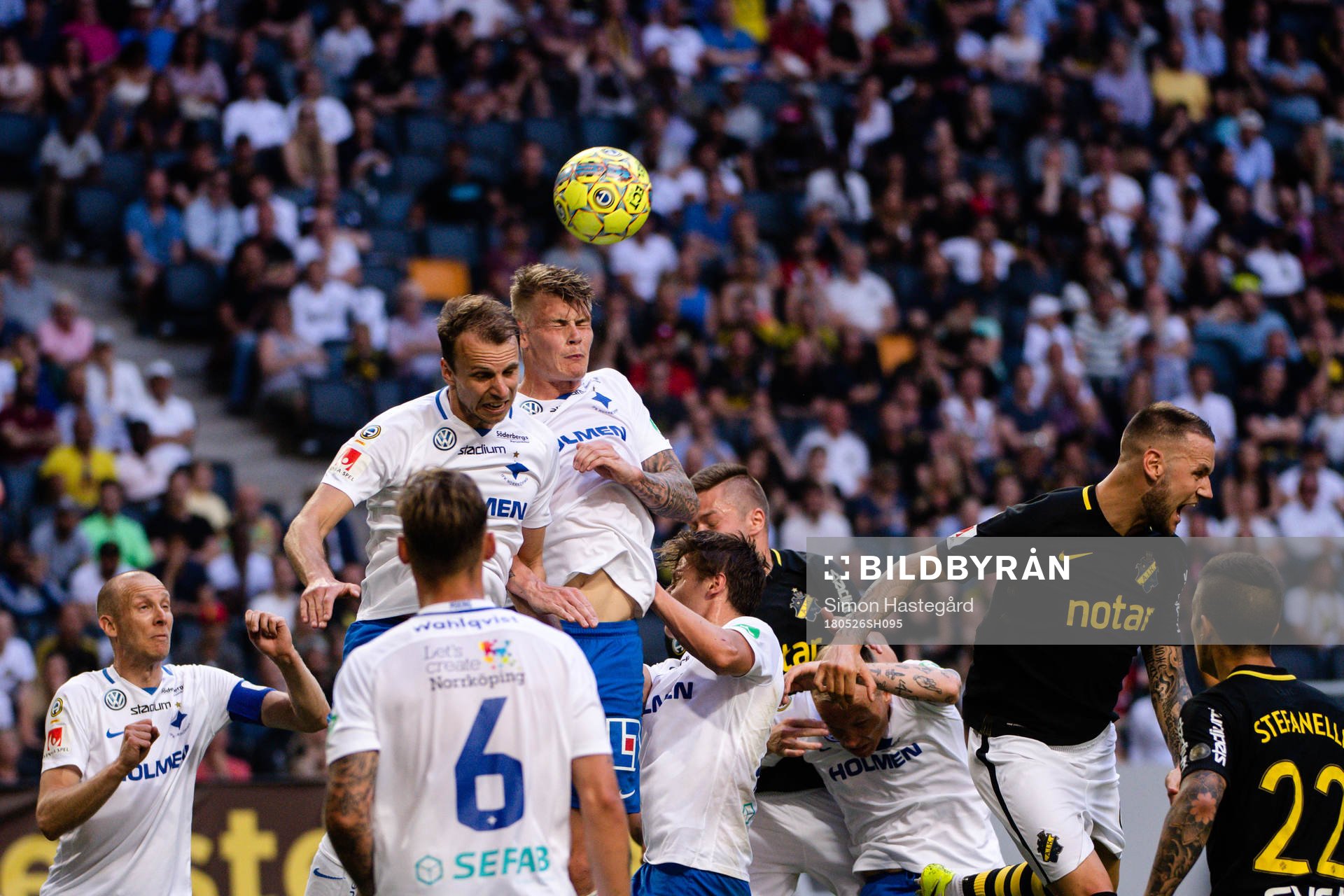 Norrköpings Lars Christian Krogh Gerson och Eric Smith