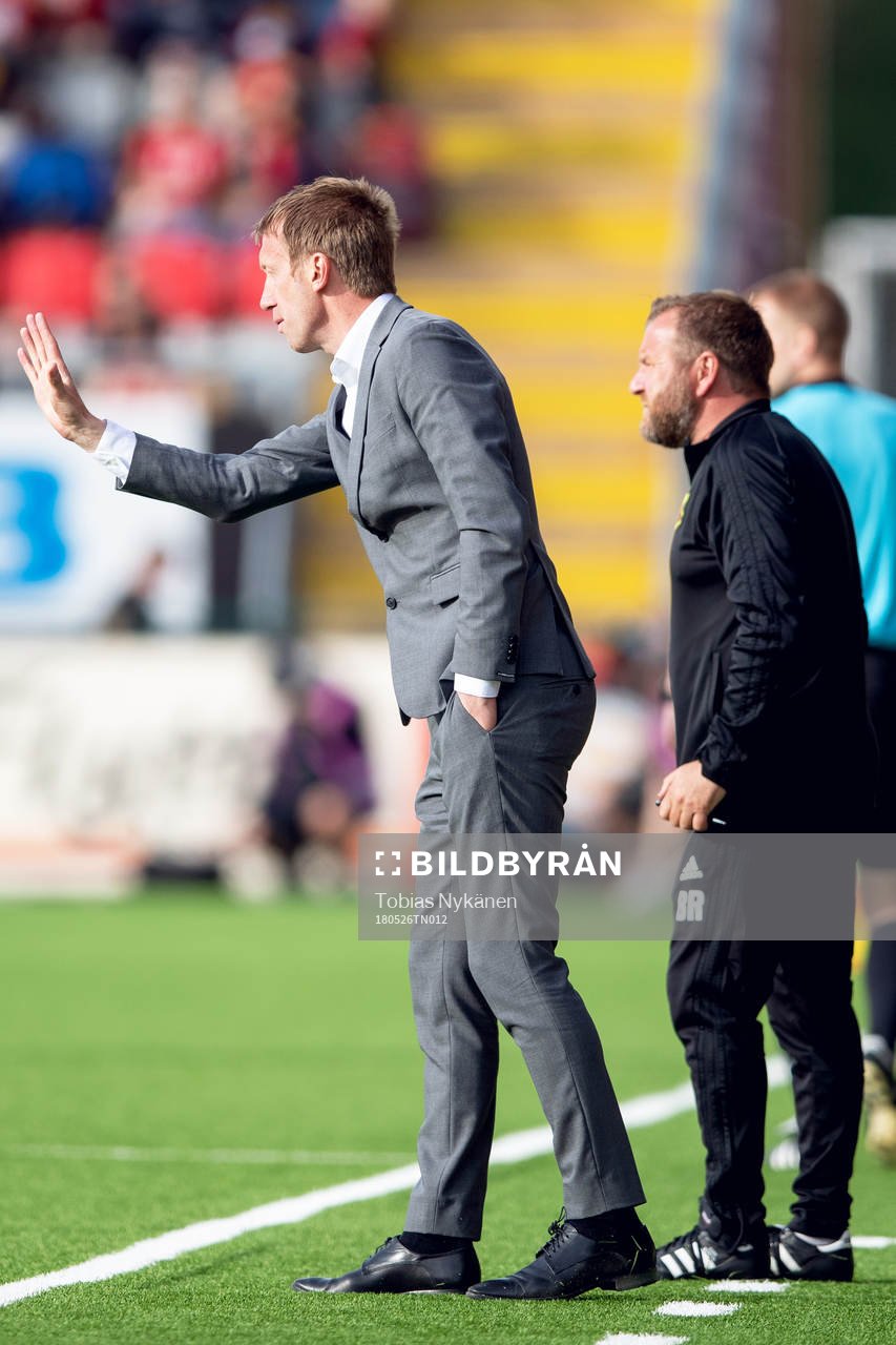 Östersunds tränare Graham Potter och assisterande