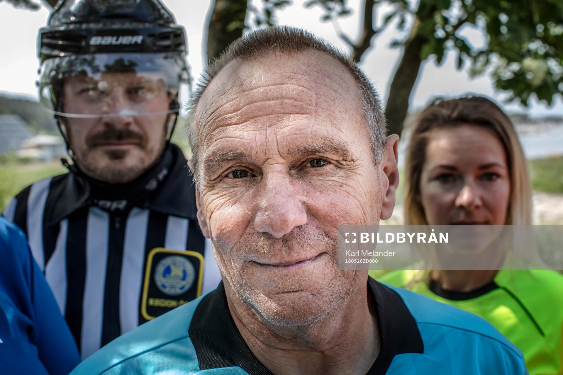 Leif Pettersson, domare i fotboll, poserar för ett porträtt den 26 maj 2018 i Visby.