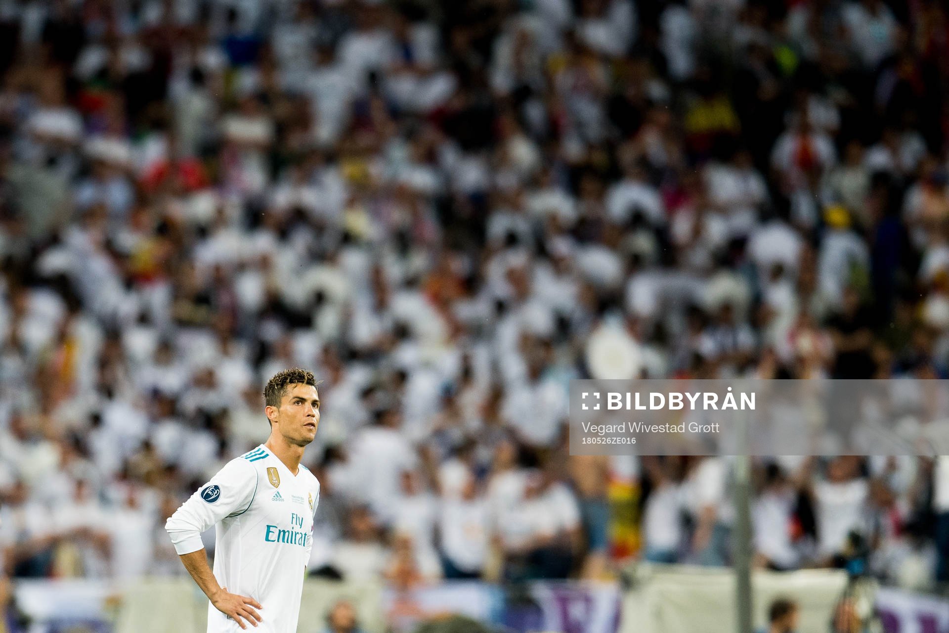 Cristiano Ronaldo of Real Madrid looks dejected