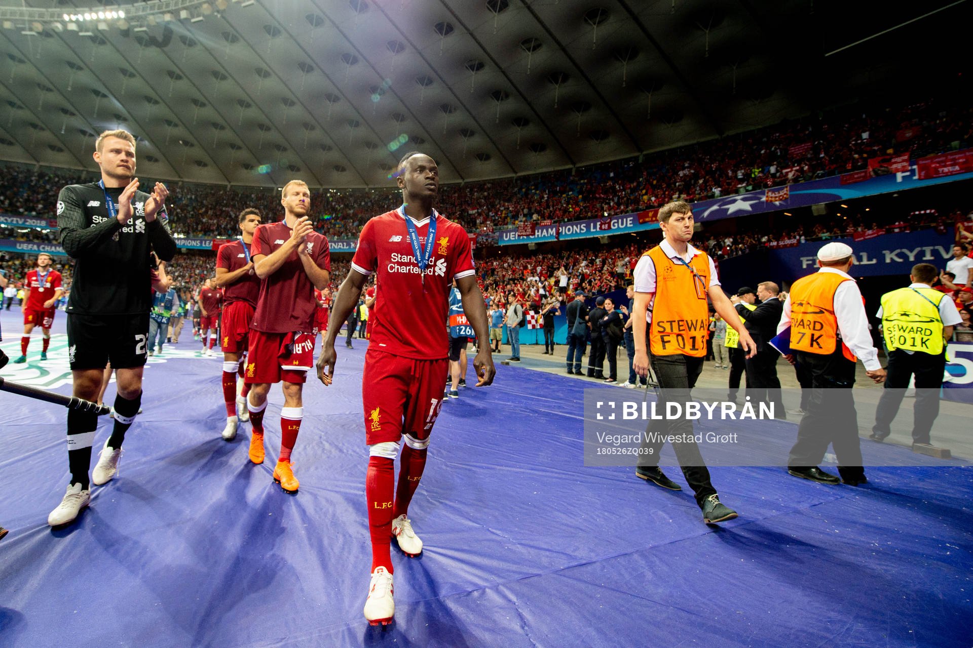Sadio Mané of Liverpool looks dejected