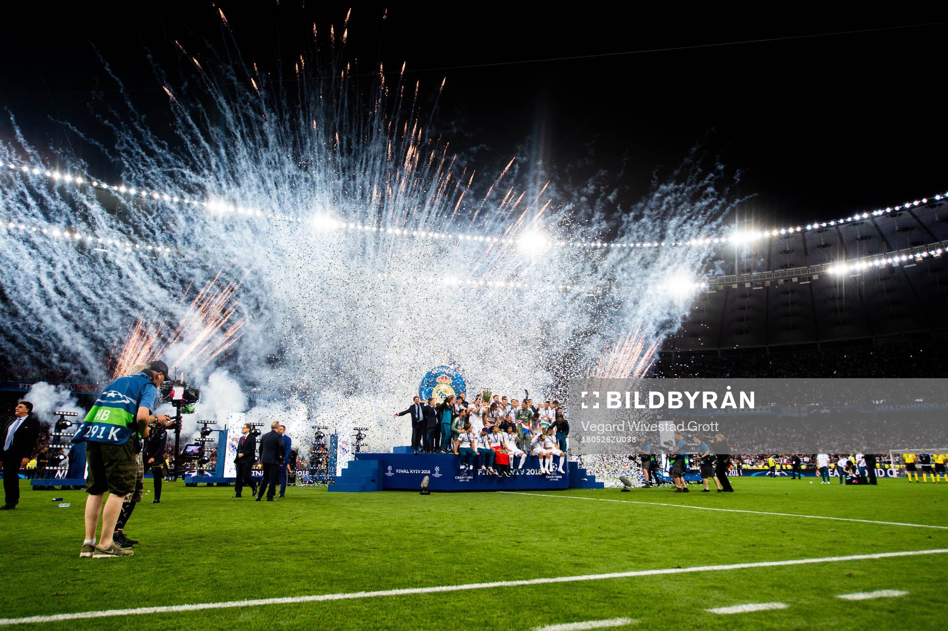 Players of Real Madrid celebrate