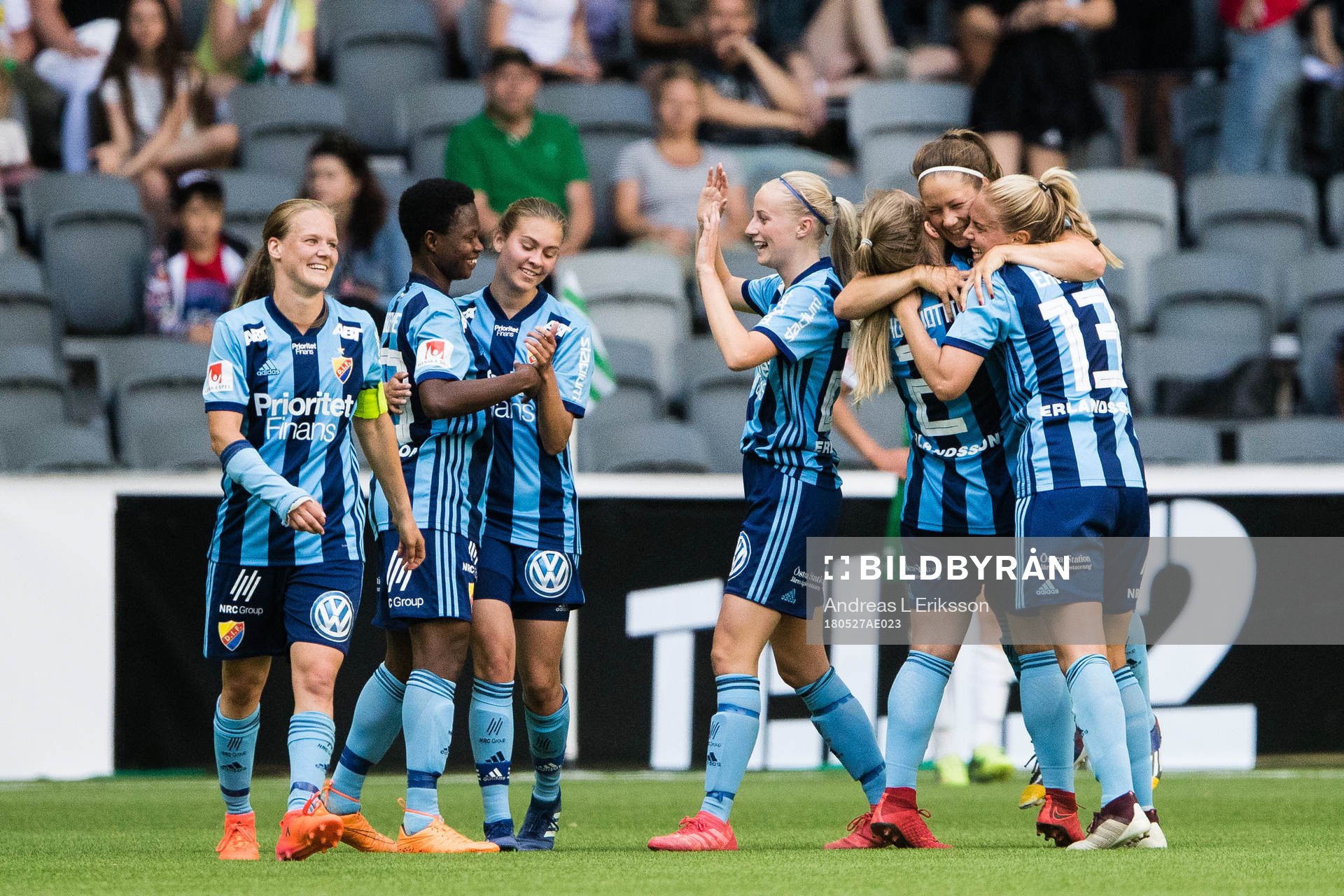 Djurgårdens spelare jublar