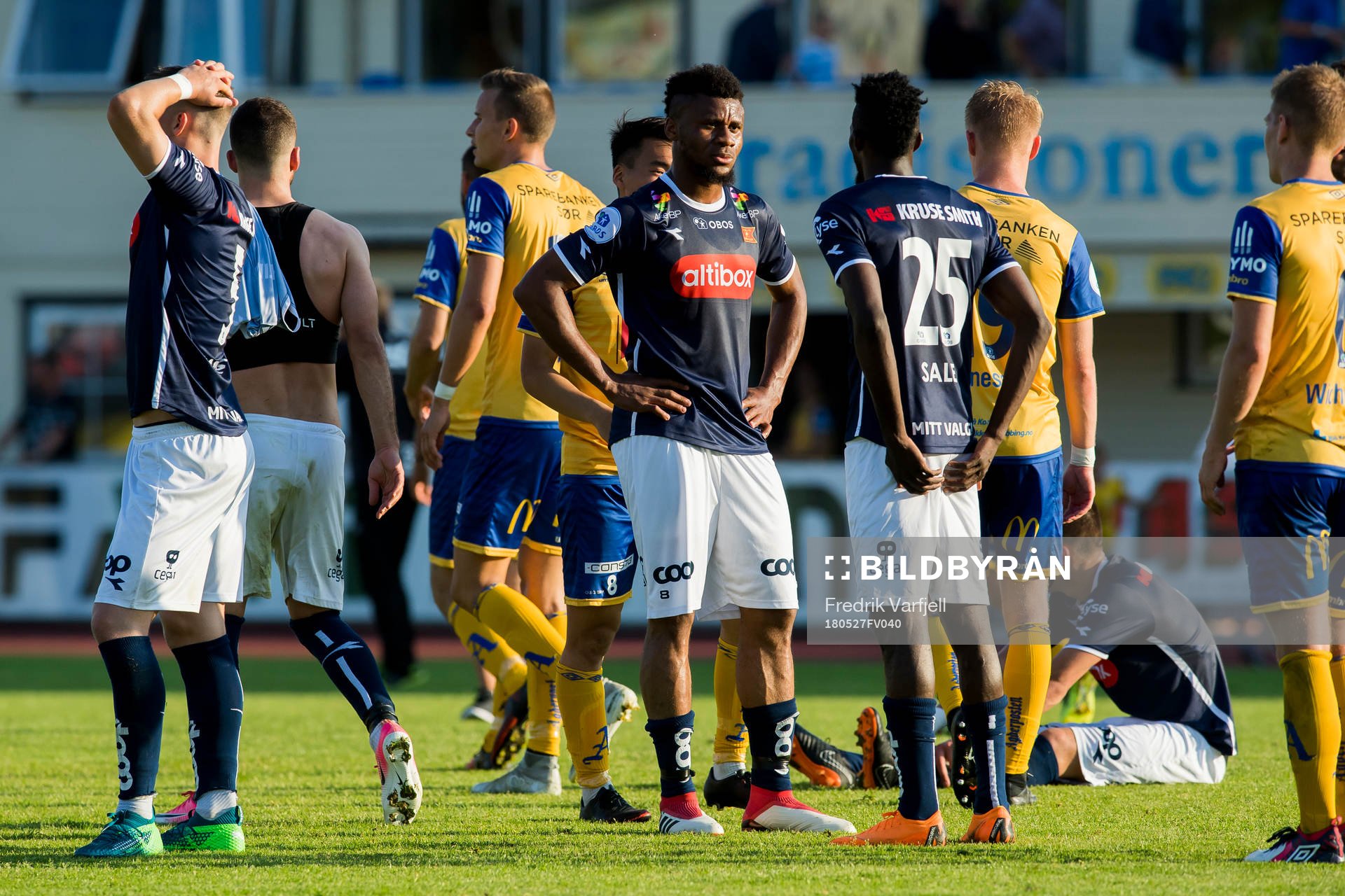 Markus Nakkim, Aniekpeno Udoh and Usman Sale of Viking look