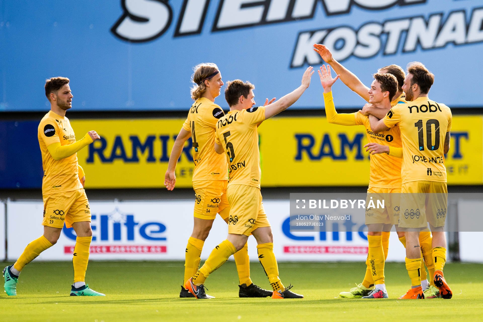 Ulrik Saltnes of Bodø/Glimt celebrates the 2-0 goal with