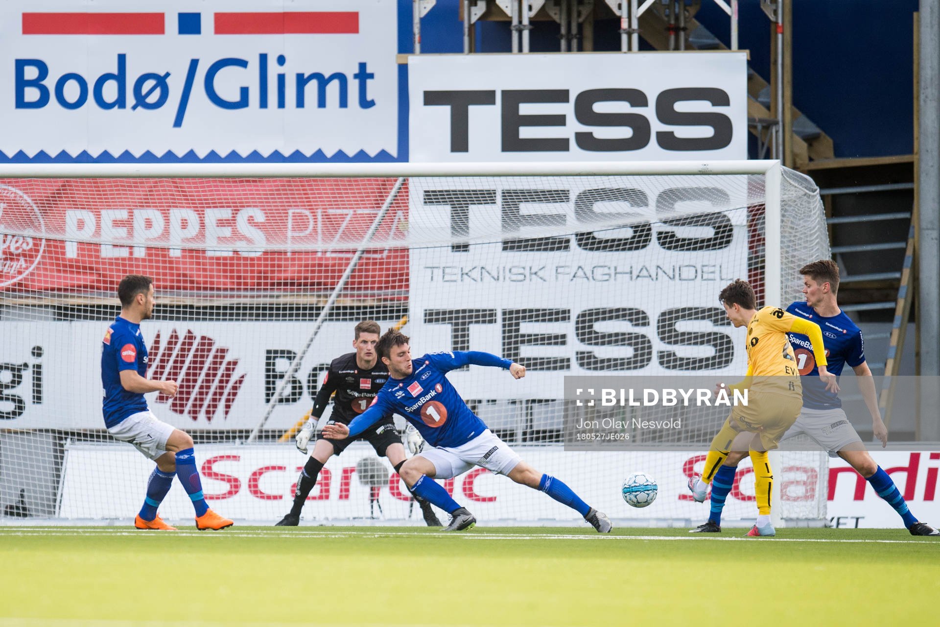Ulrik Saltnes of Bodø/Glimt scores the 2-0 goal