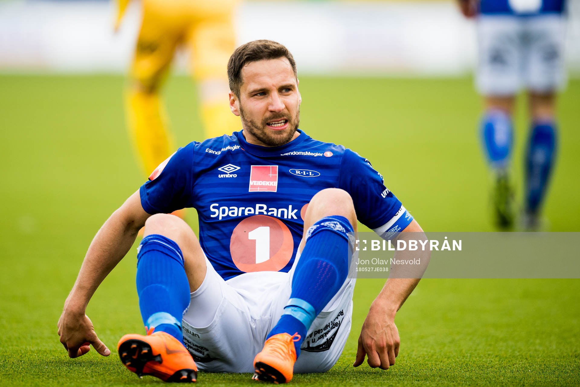 Mads Reginiussen of Ranheim looks dejected
