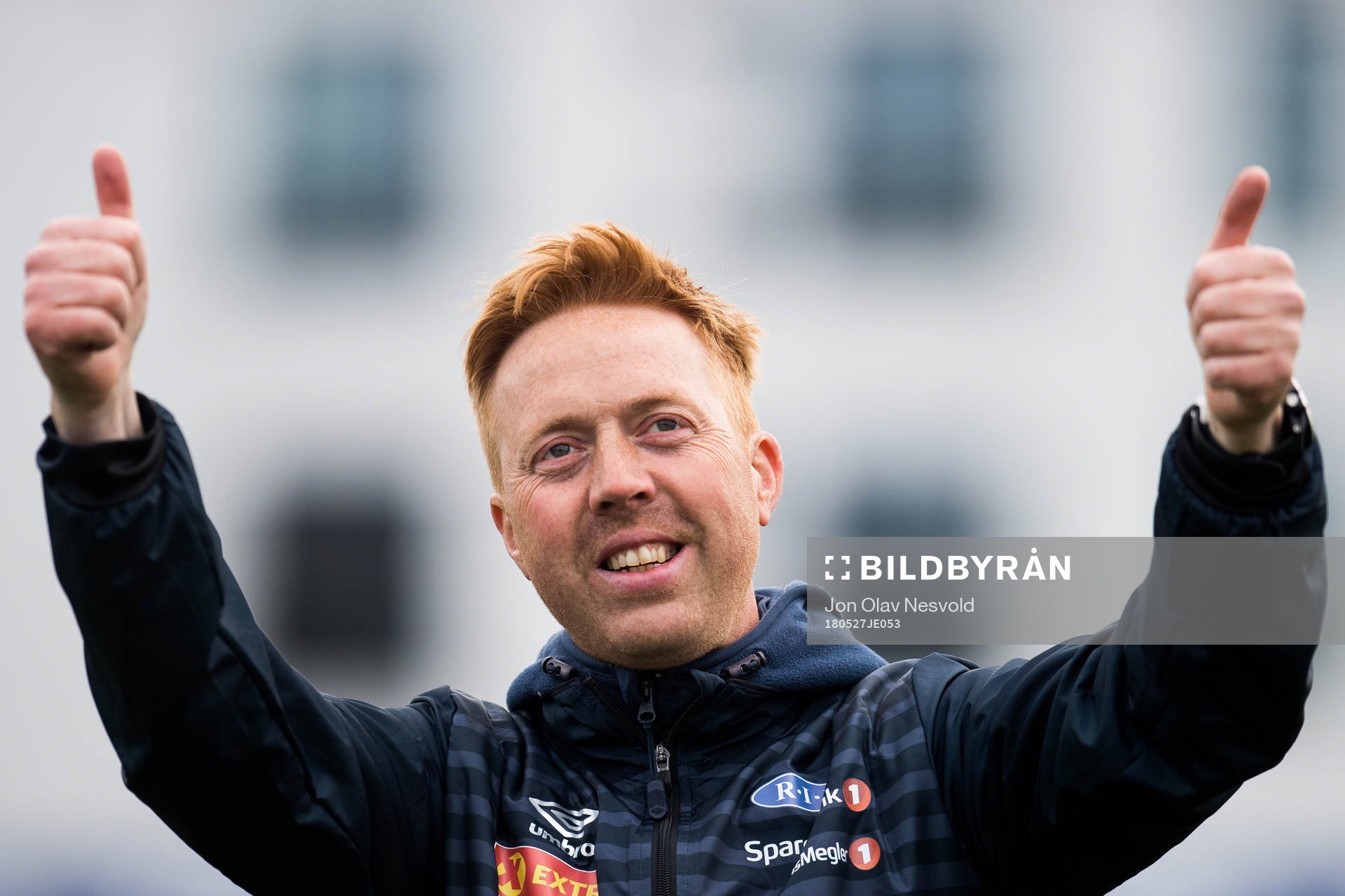 Svein Maalen, head coach of Ranheim, after the Eliteserien match between Bodø/Glimt and Ranheim on May 27, 2018 in Bodø.