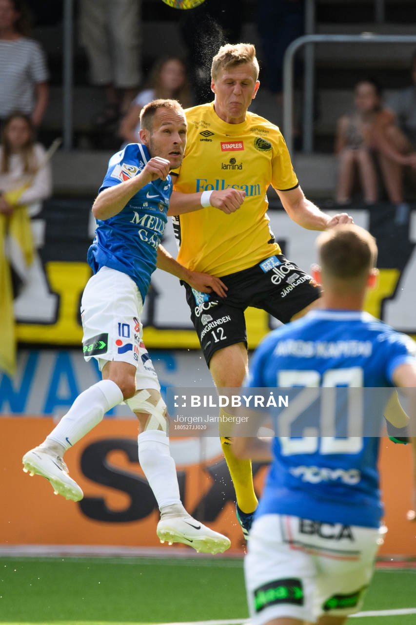 Elfsborgs Joakim Nilsson och Trelleborgs Zoran Jovanovic