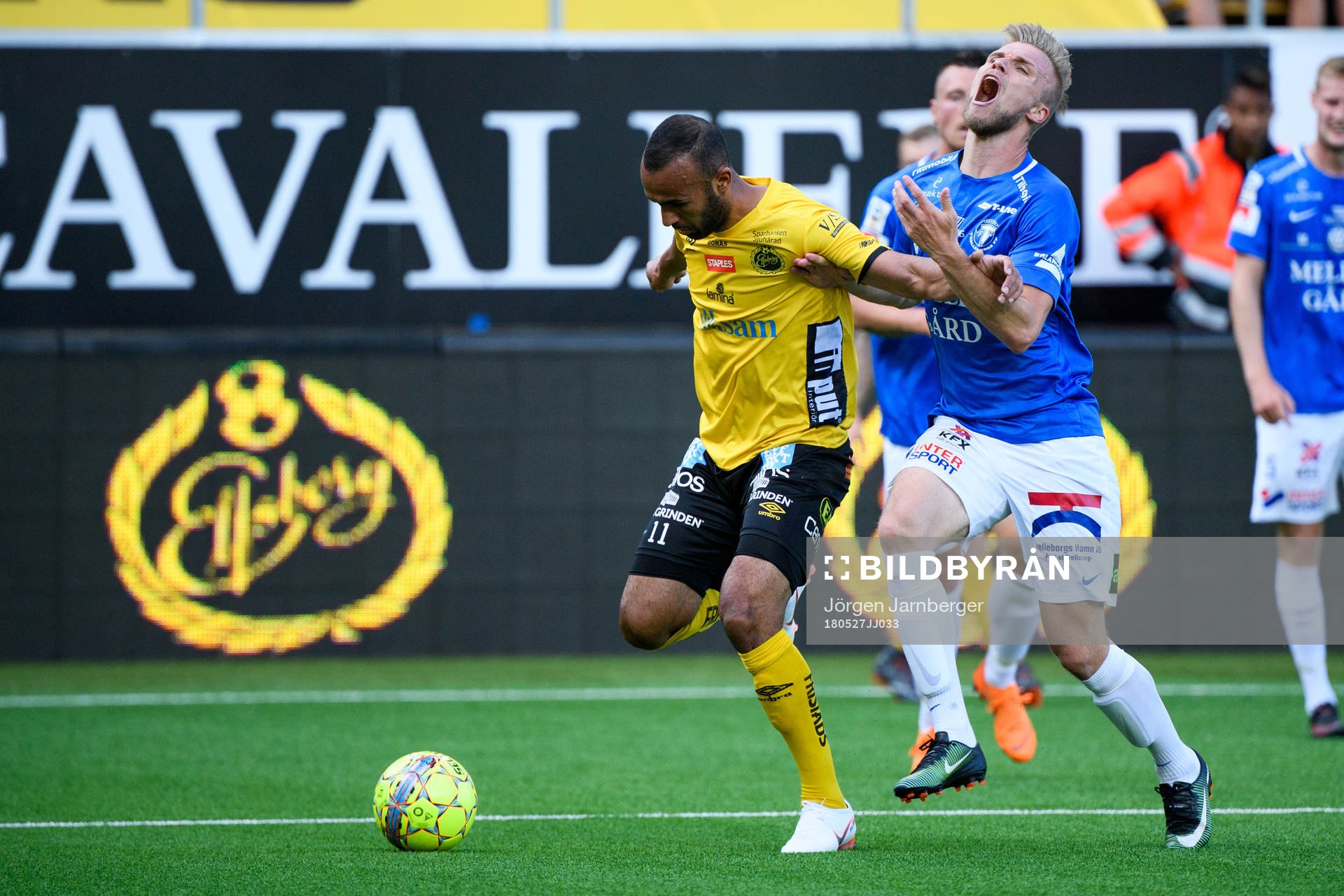 Elfsborgs Issam Jebali och Trelleborgs Robin Nilsson