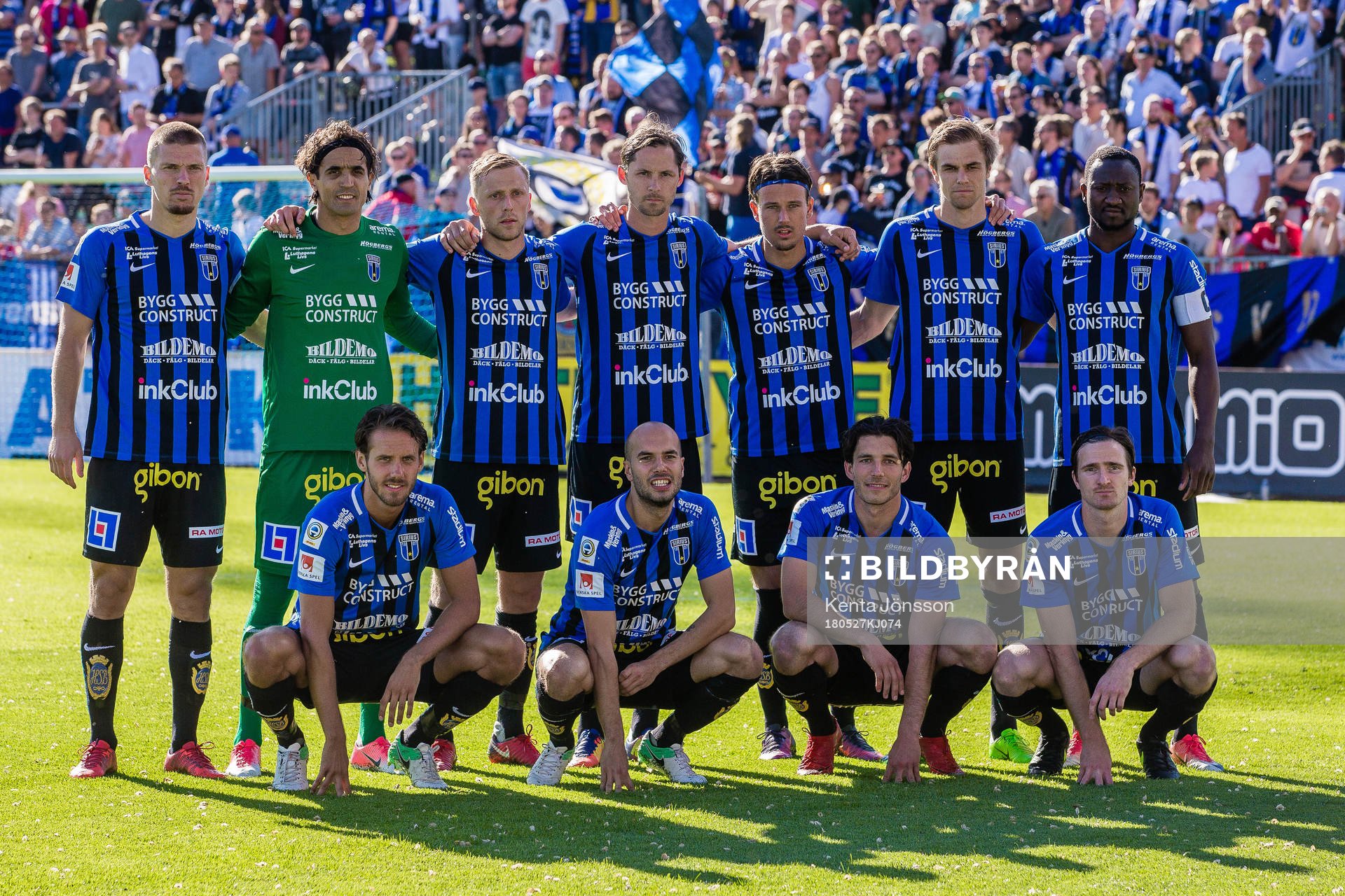 Sirius startelva med Shkodran Maholli , målvakt Karim