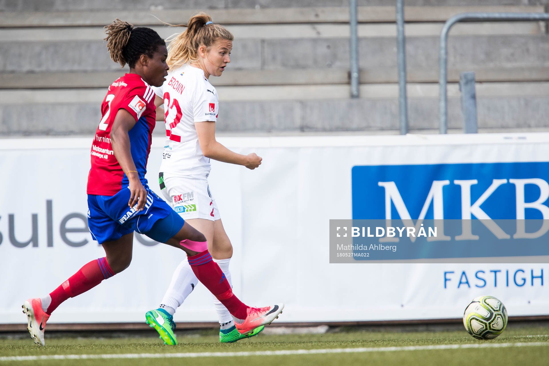 Vittsjös Osinachi Marvis Ohale och Rosengårds Fiona Brown