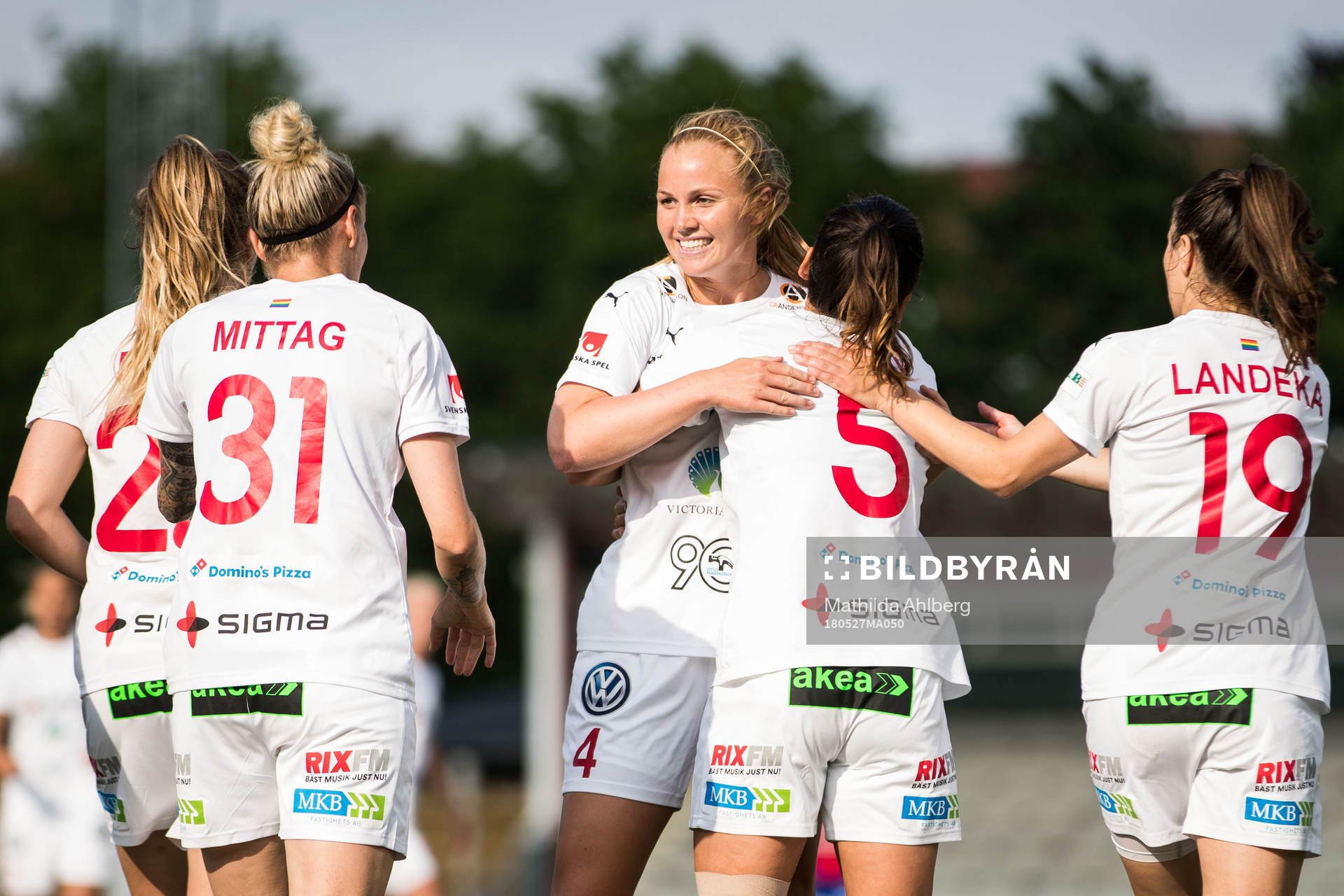 Rosengårds Glodis Perla Viggosdottir jublar