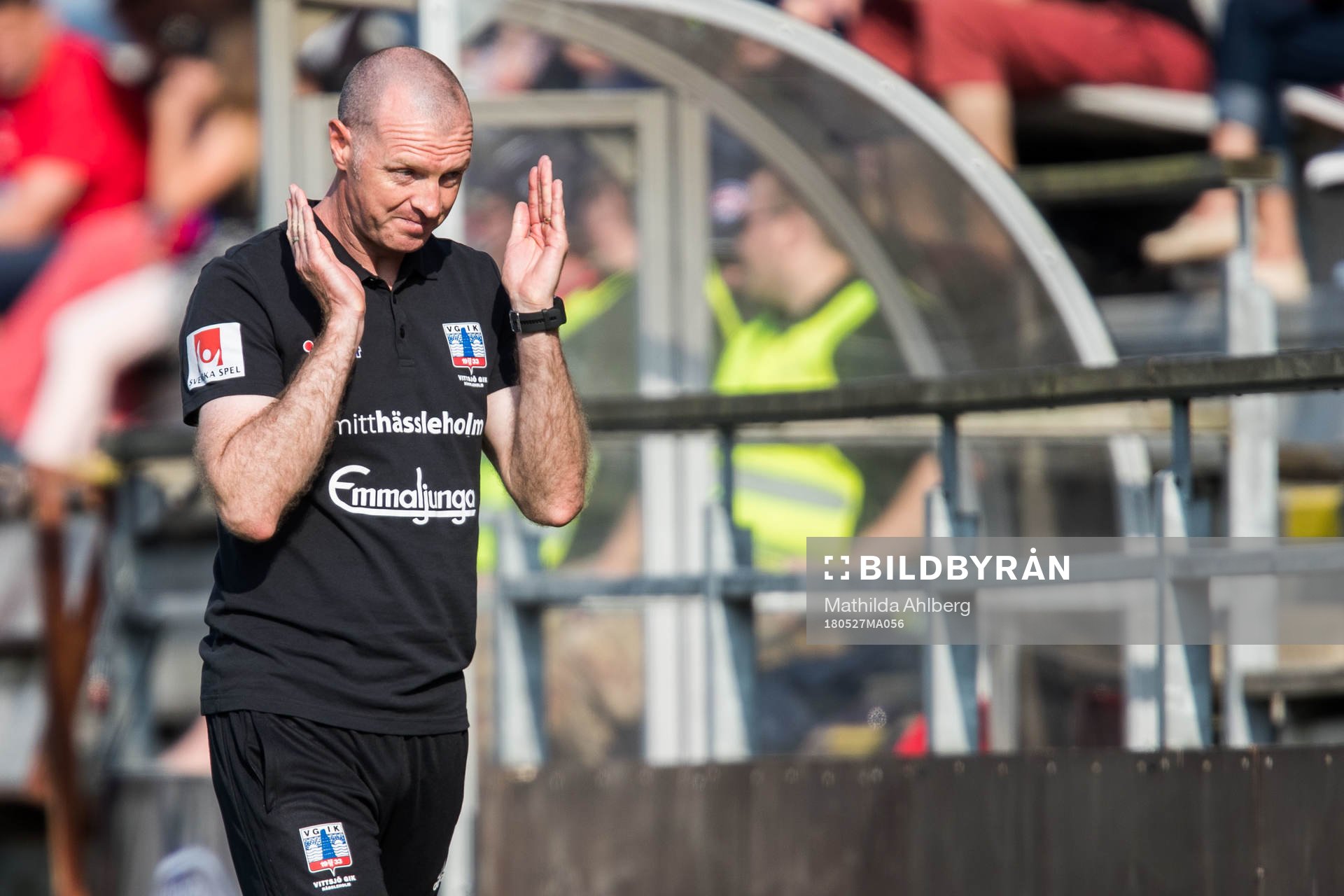 Vittsjös tränare Matthew Ross deppar