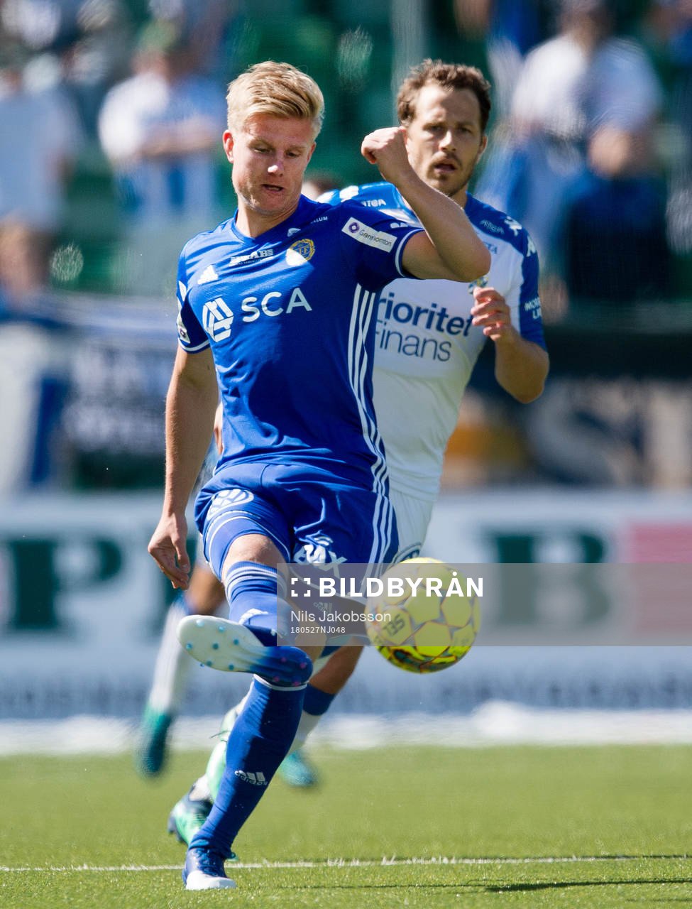 Sundsvalls Eric Björkander och IFK Göteborgs Tobias Hysén