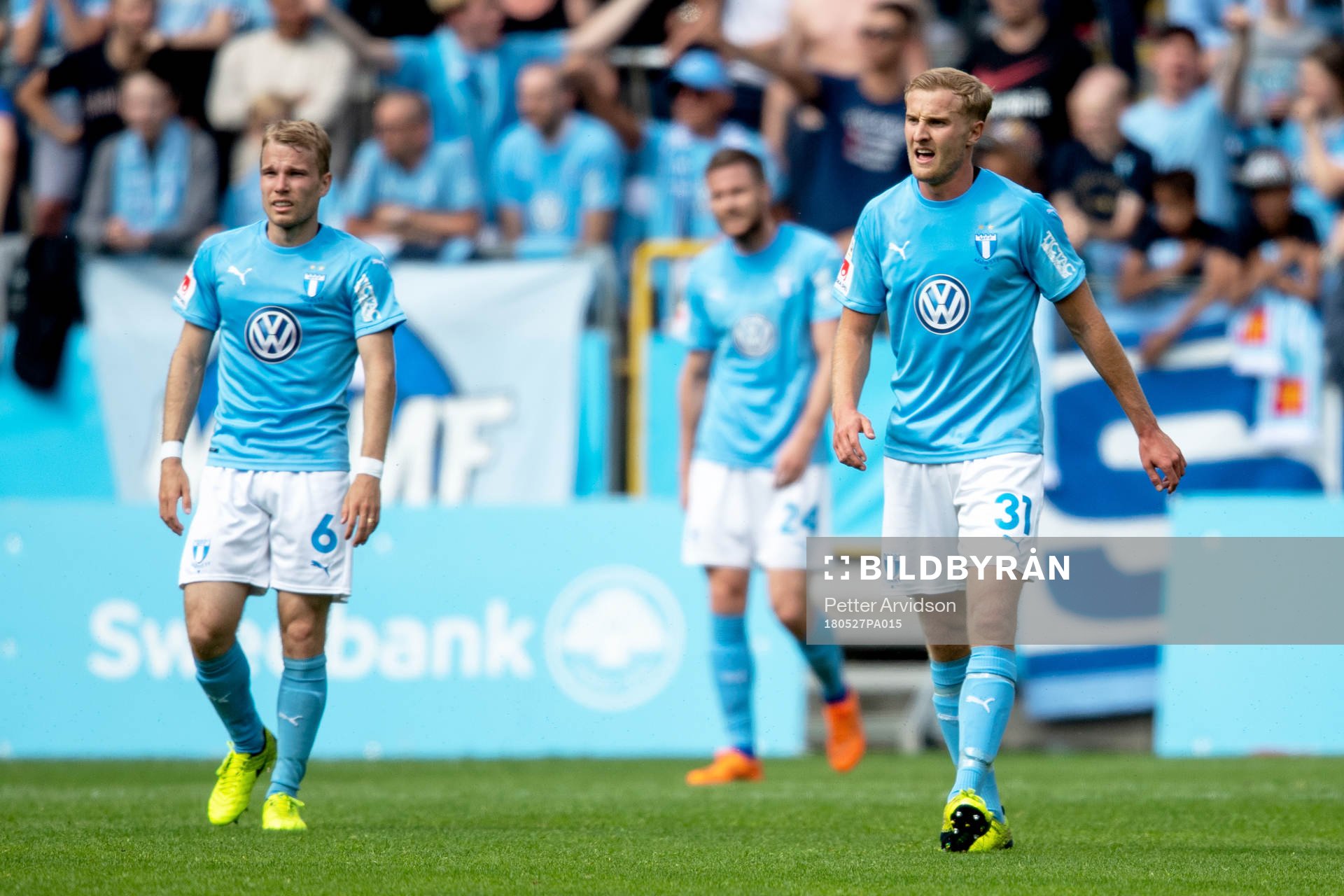 Malmö FFs Oscar Lewicki och Franz Brorsson deppar