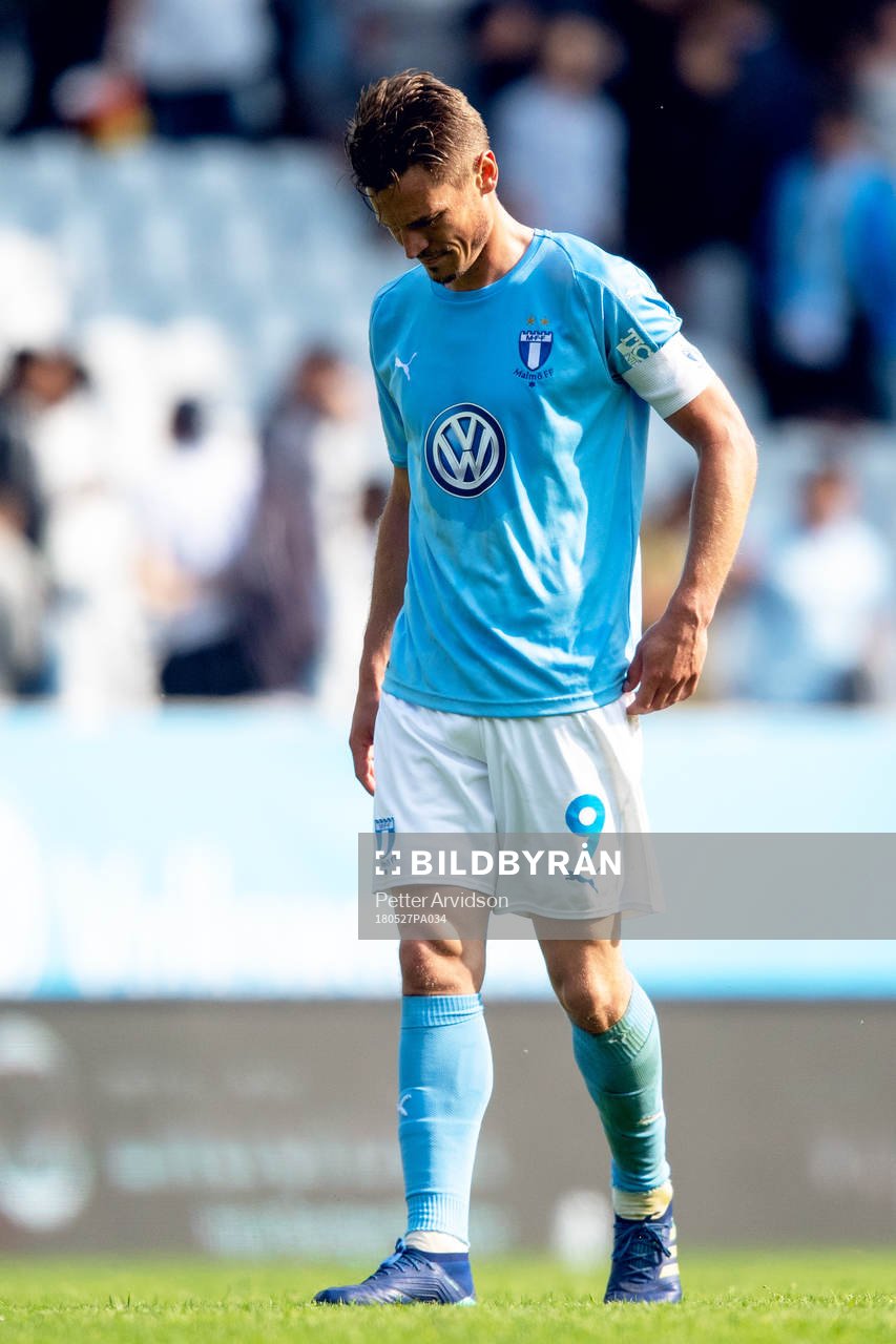 Malmö FFs Markus Rosenberg deppar