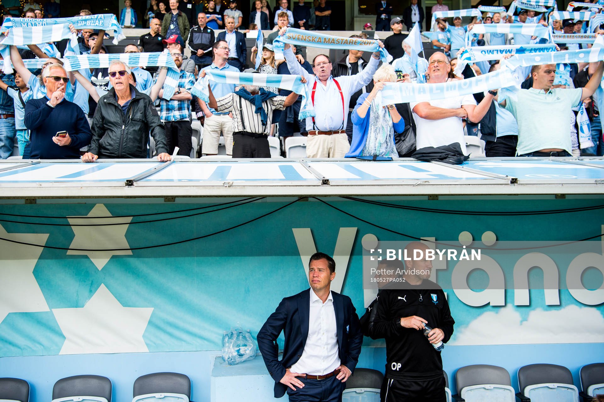 Malmö FFs tränare Daniel Andersson och assisterande