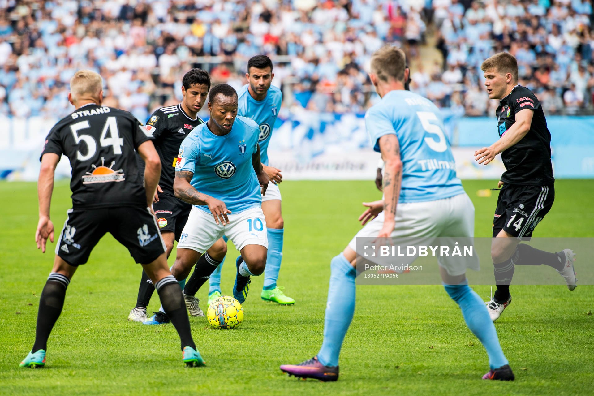 Malmö FFs Carlos Strandberg och Dalkurds Oliver Berg