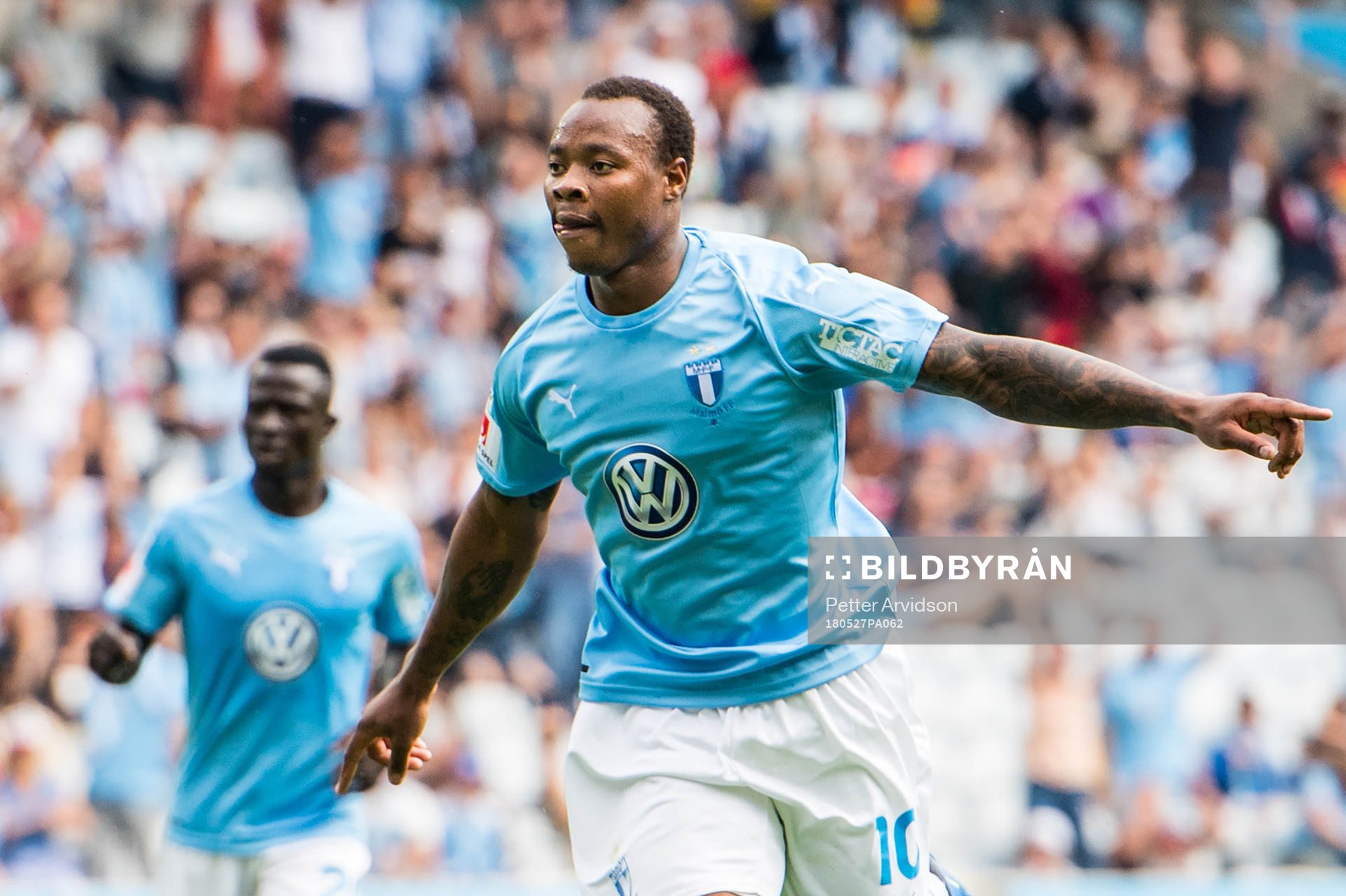 Malmö FFs Carlos Strandberg jublar