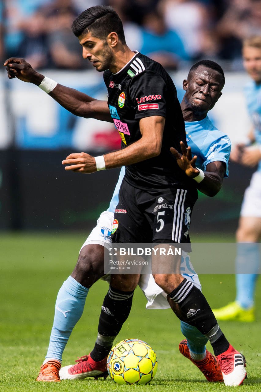 Malmö FFs Bonke Innocent och Dalkurds Rewan Amin