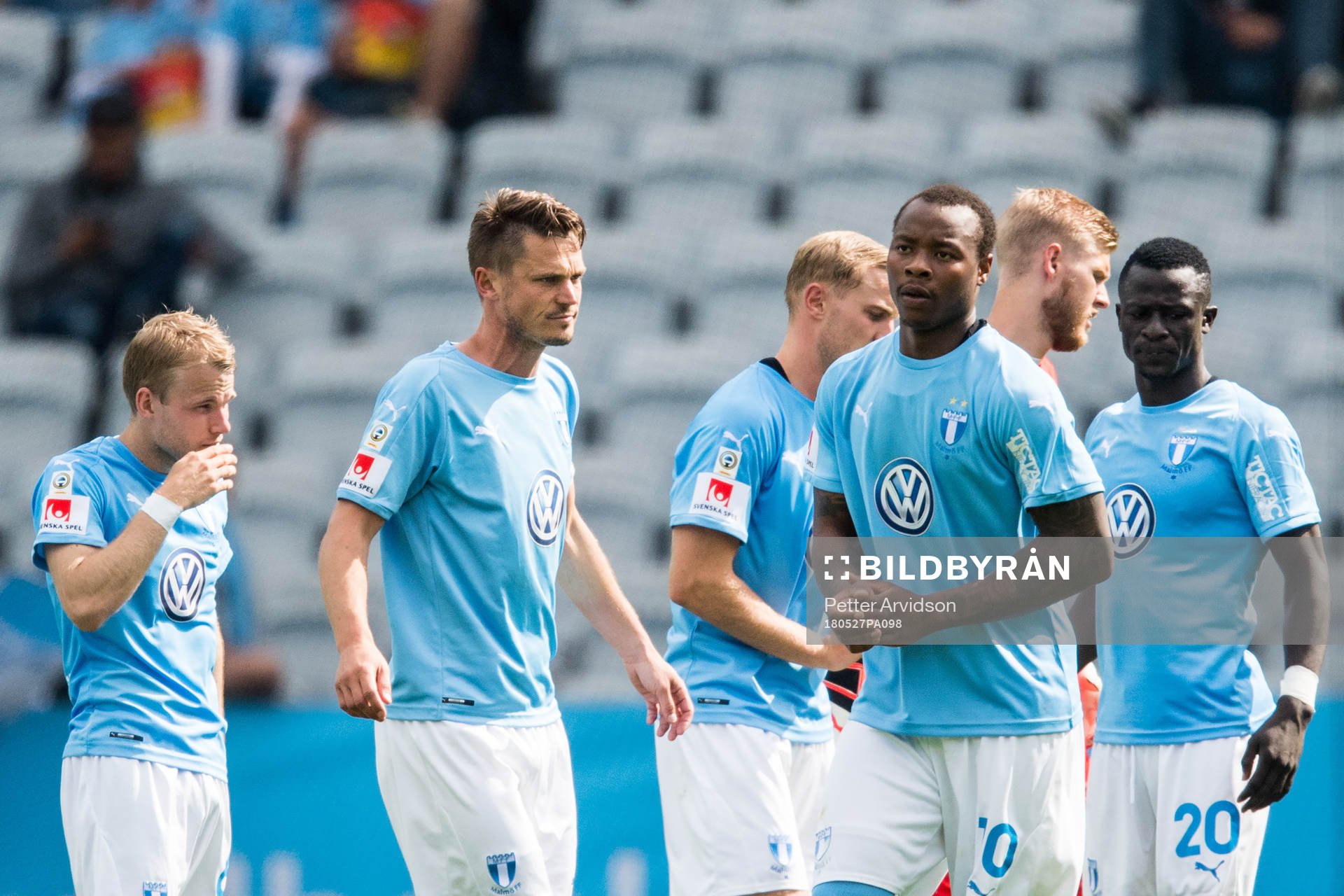 Malmö FFs Oscar Lewicki, Markus Rosenberg och Carlos