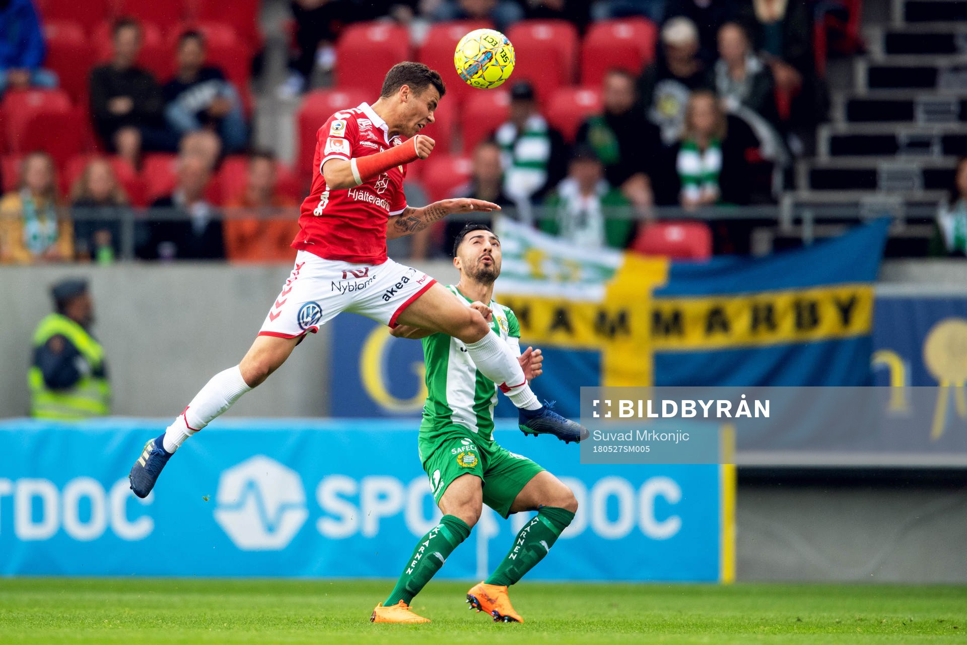 Kalmars Herman Hallberg och Hammarbys Jiloan Hamad