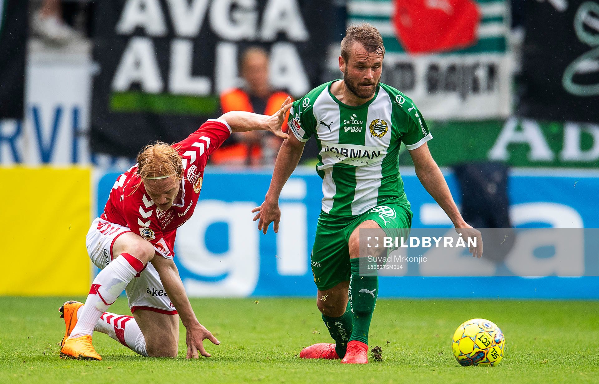 Kalmars Nils Fröling  och Hammarbys Mads Fenger Nielsen
