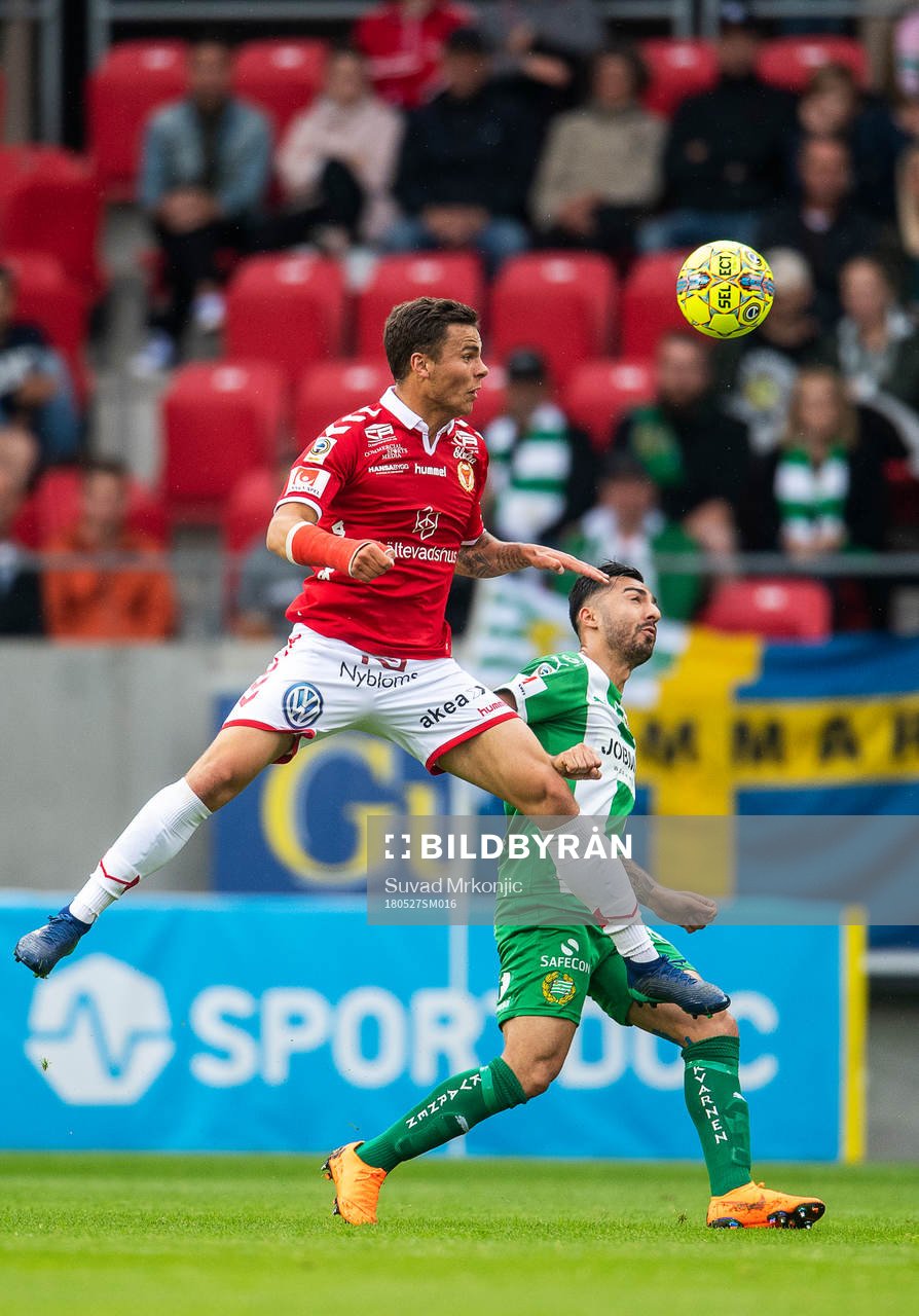Kalmars Herman Hallberg och Hammarbys Jiloan Hamad