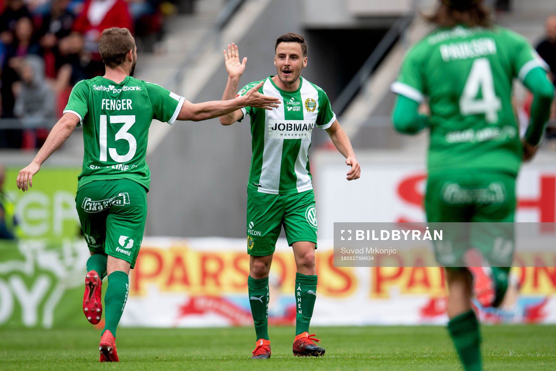 Hammarbys Jeppe Andersen jublar