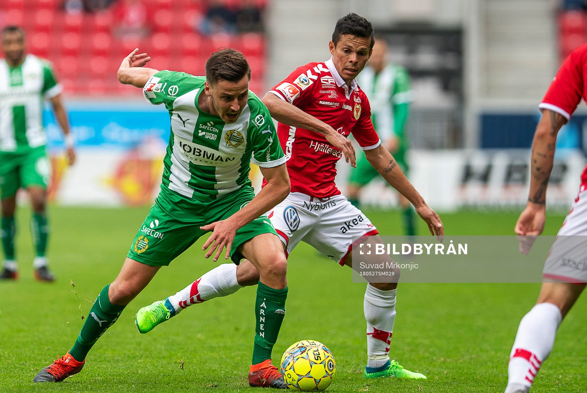 Kalmars Romário Pereira Sipião och Hammarbys Jeppe