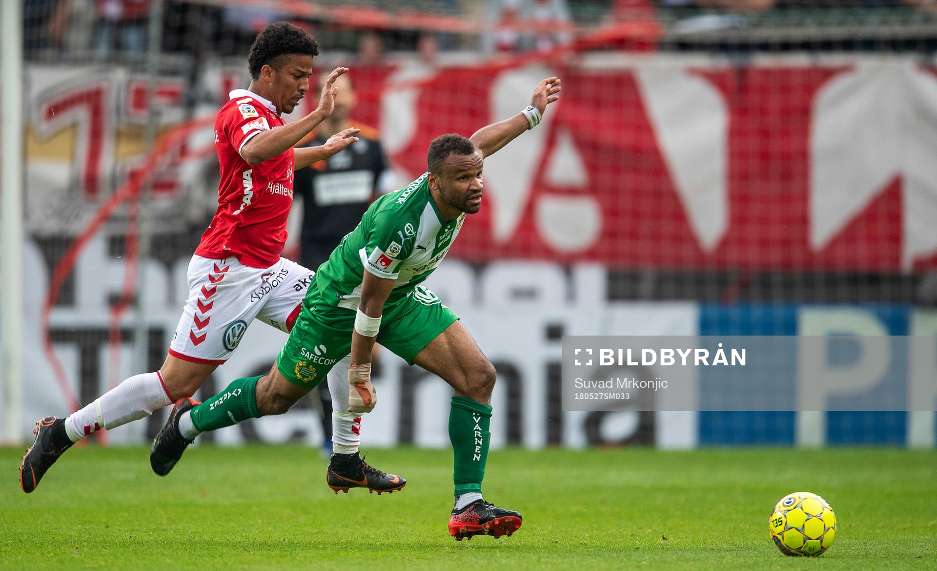 Kalmars Nixon Reis Cardoso och Hammarbys Serge-Junior