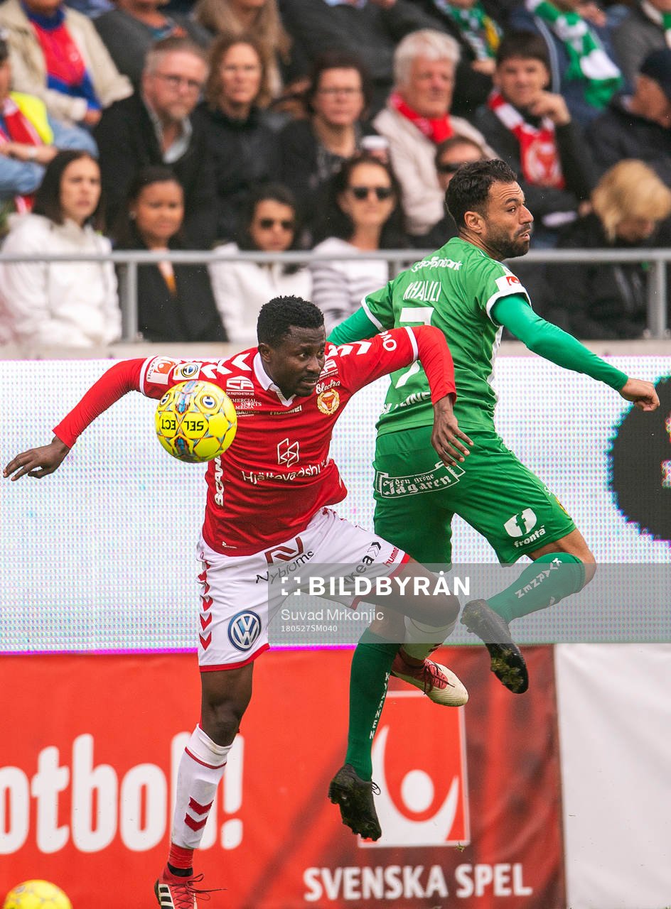 Kalmars Chima Akas och Hammarbys Imad Khalili