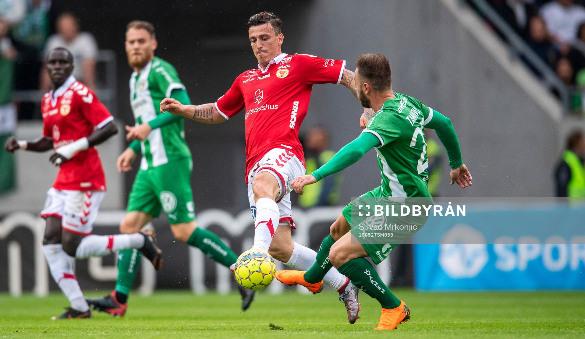 Kalmars Erton Fejzullahu och Hammarbys Muamer Tankovic