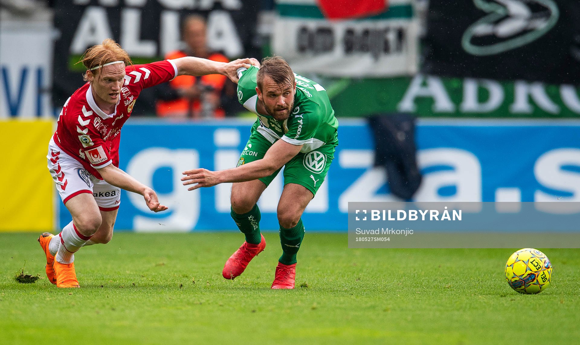 Kalmars Nils Fröling och Hammarbys Mads Fenger Nielsen