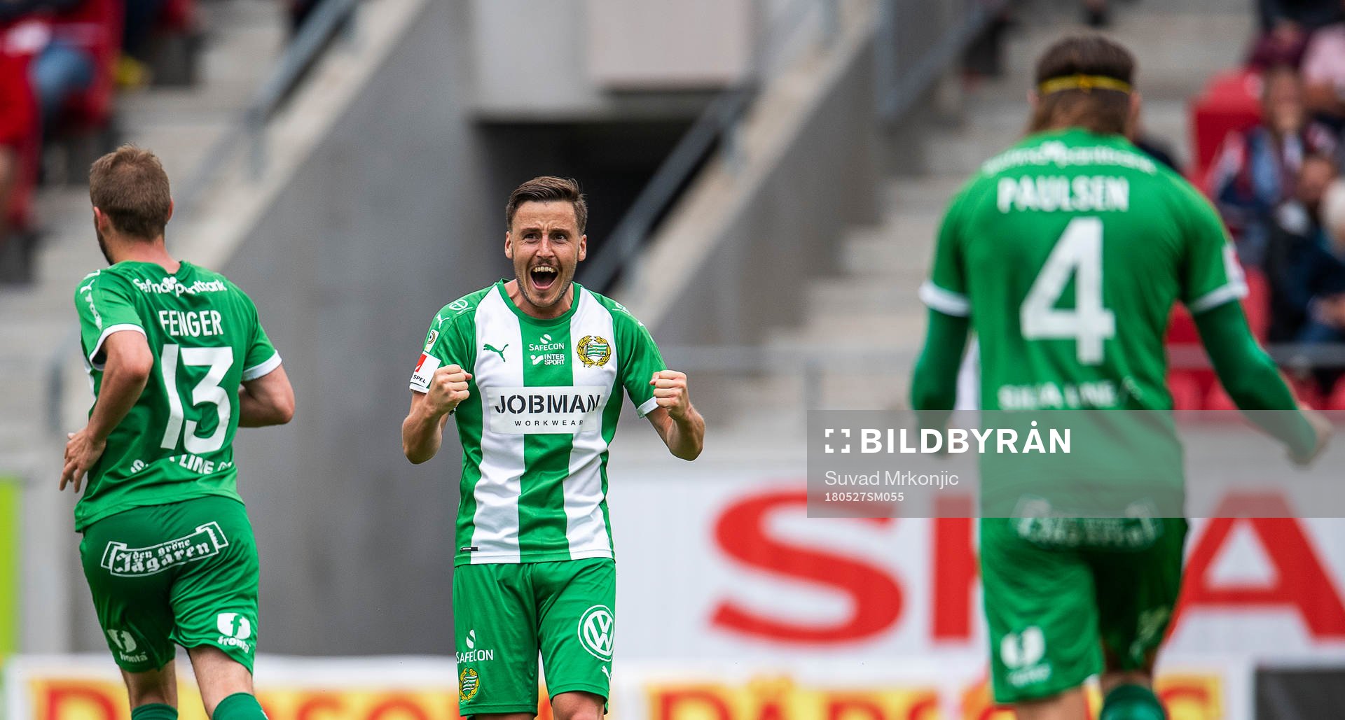 Hammarbys Jeppe Andersen jublar