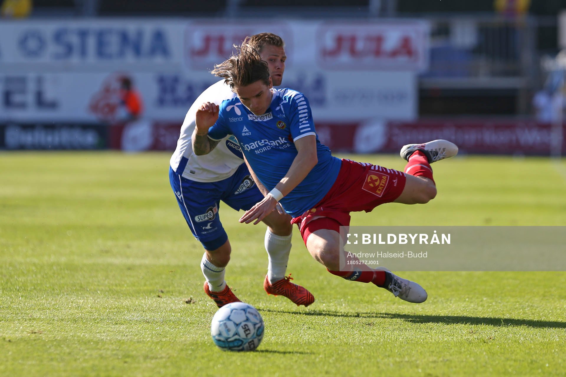 Robert Taylor from Tromsø in action against Sondre