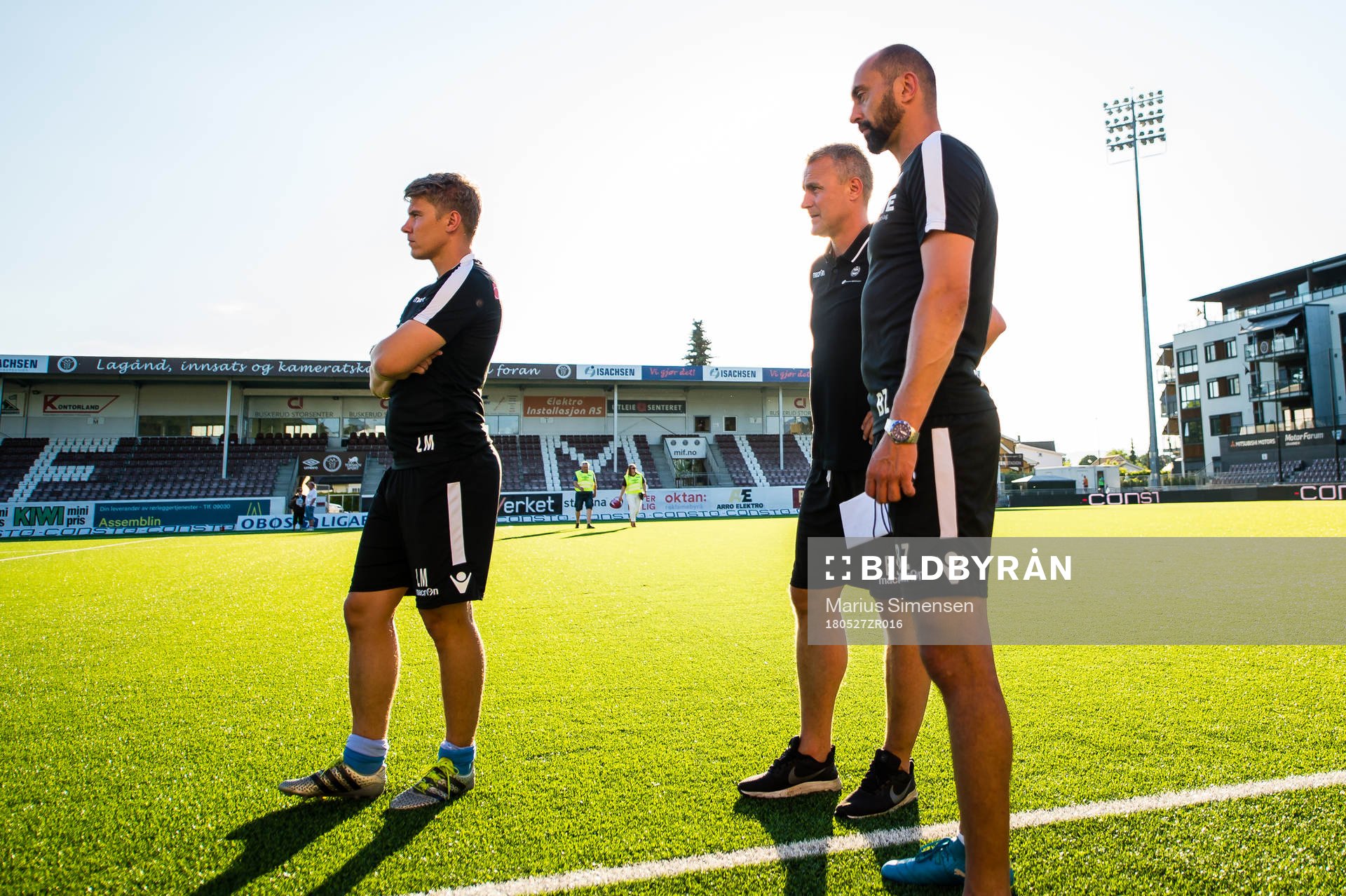 Lars Marvik, Bojan Zajic, assistant coach and Bengt