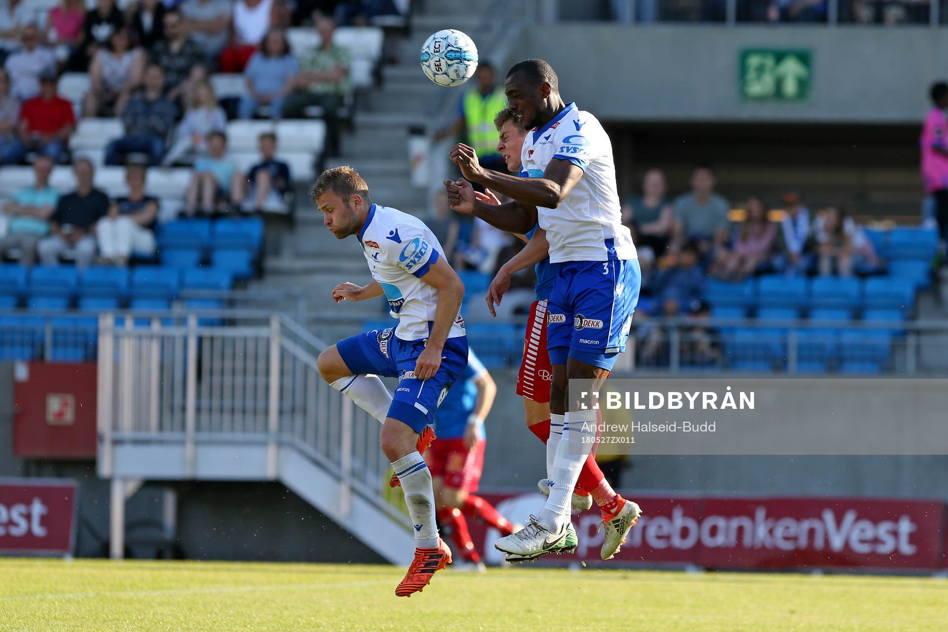 Runar Espejord of Tromsø in action against Sondre Tronstad