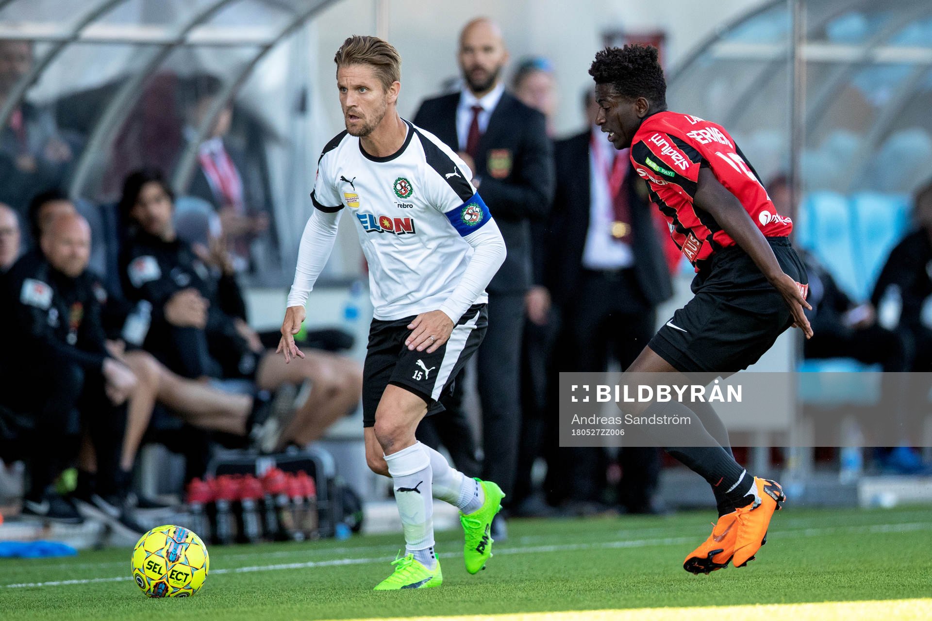 Örebros Martin Lorentzson och Brommapojkarnas Jack Lahne