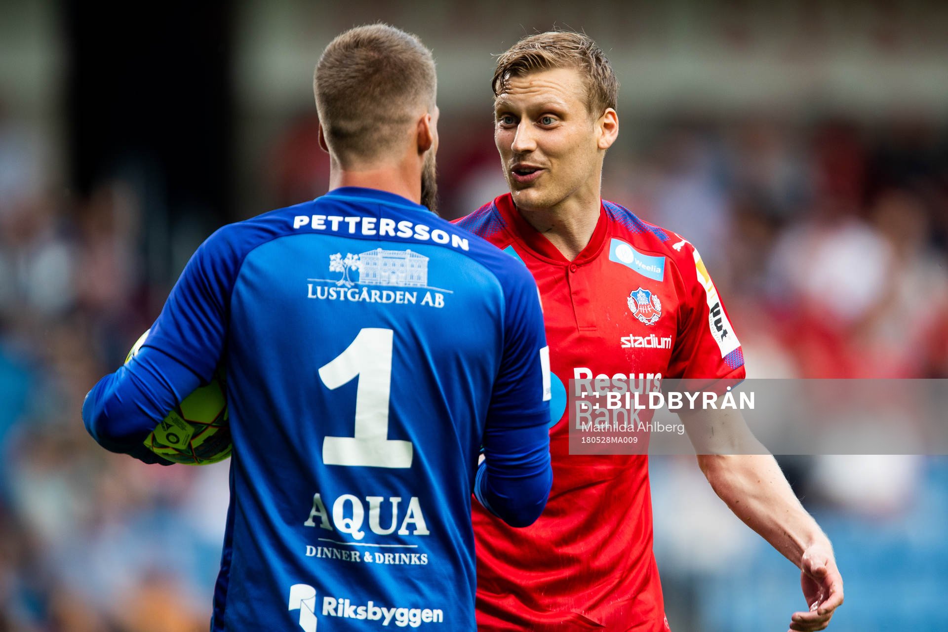 Jönköpings målvakt Frank Pettersson och Helsingborgs