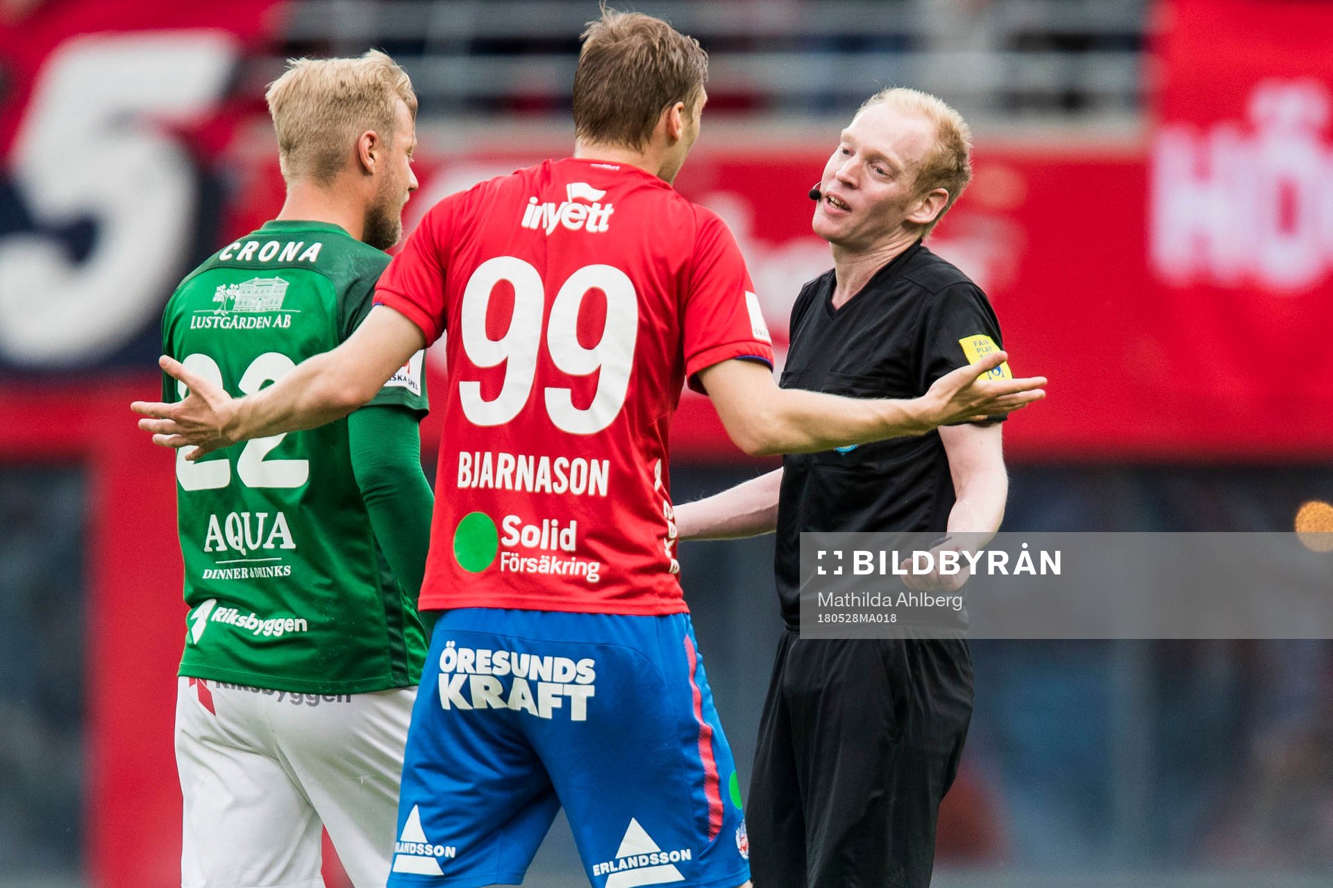 Jönköpings Sebastian Crona och Helsingborgs Andri Runar